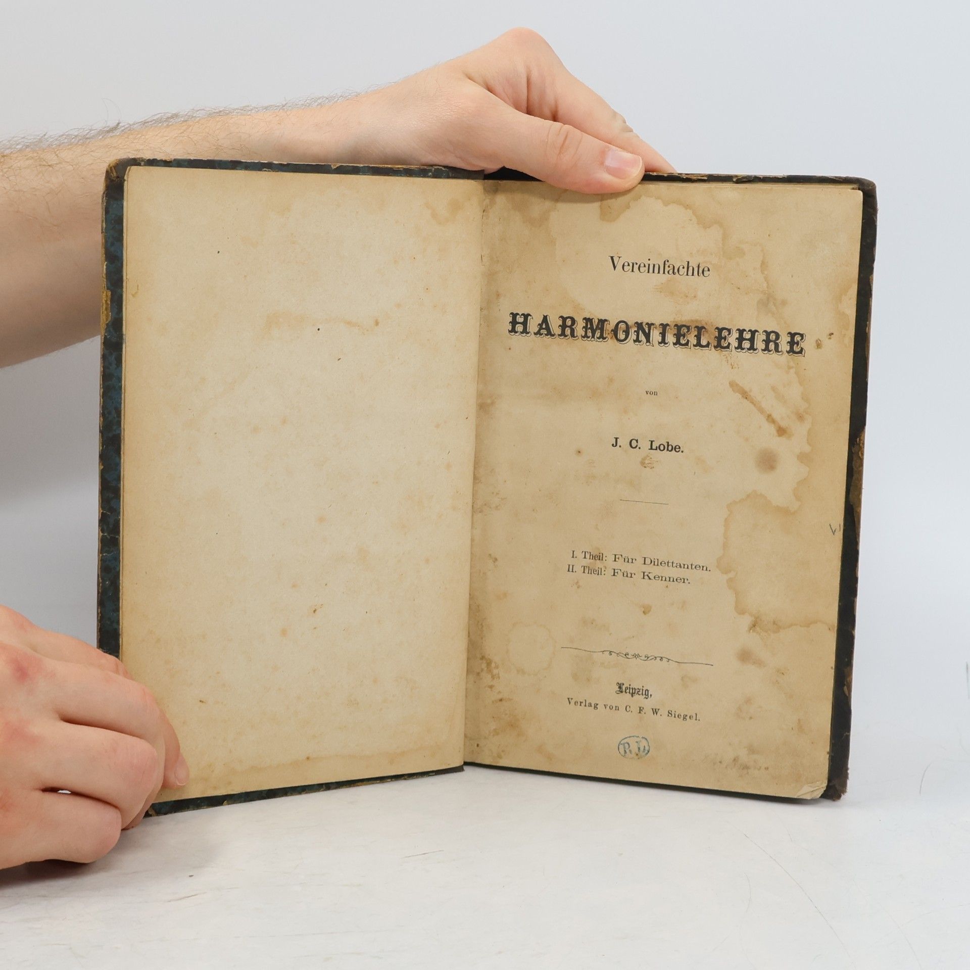 Johann Christian Lobe Vereinfachte Harmonielehre