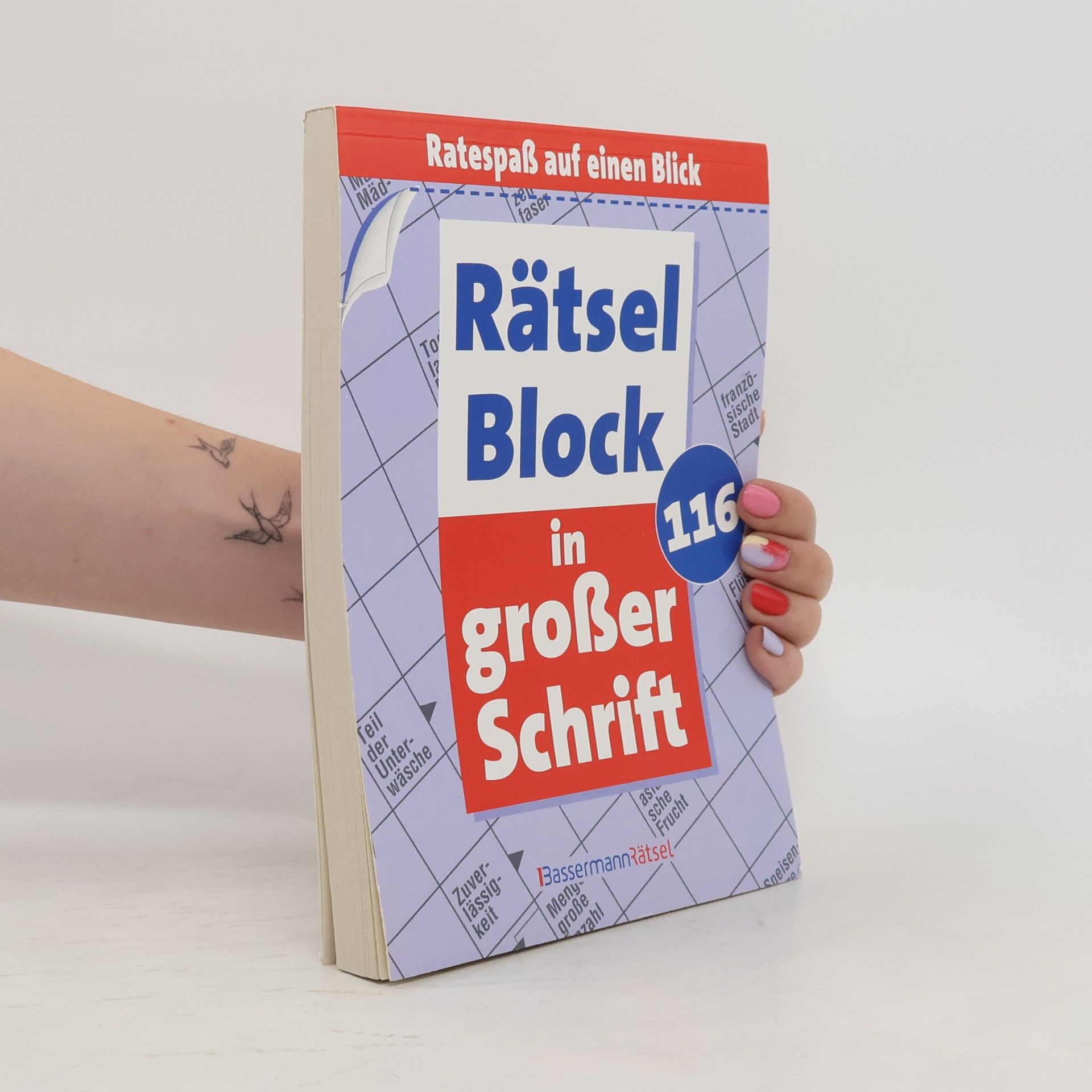 Eberhard Krüger Rätselblock in großer Schrift 116