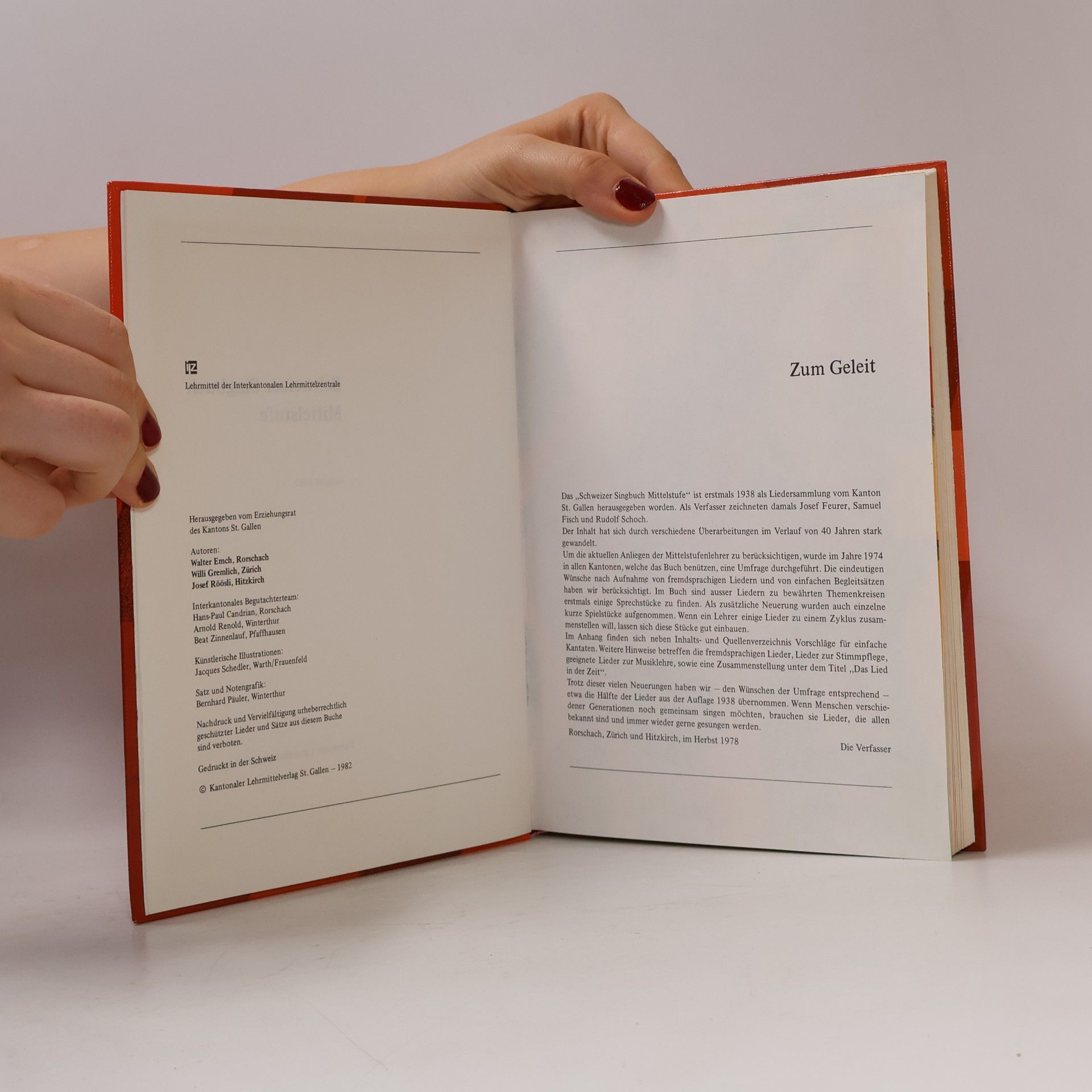 Walter Emch Schweizer Singbuch Mittelstufe