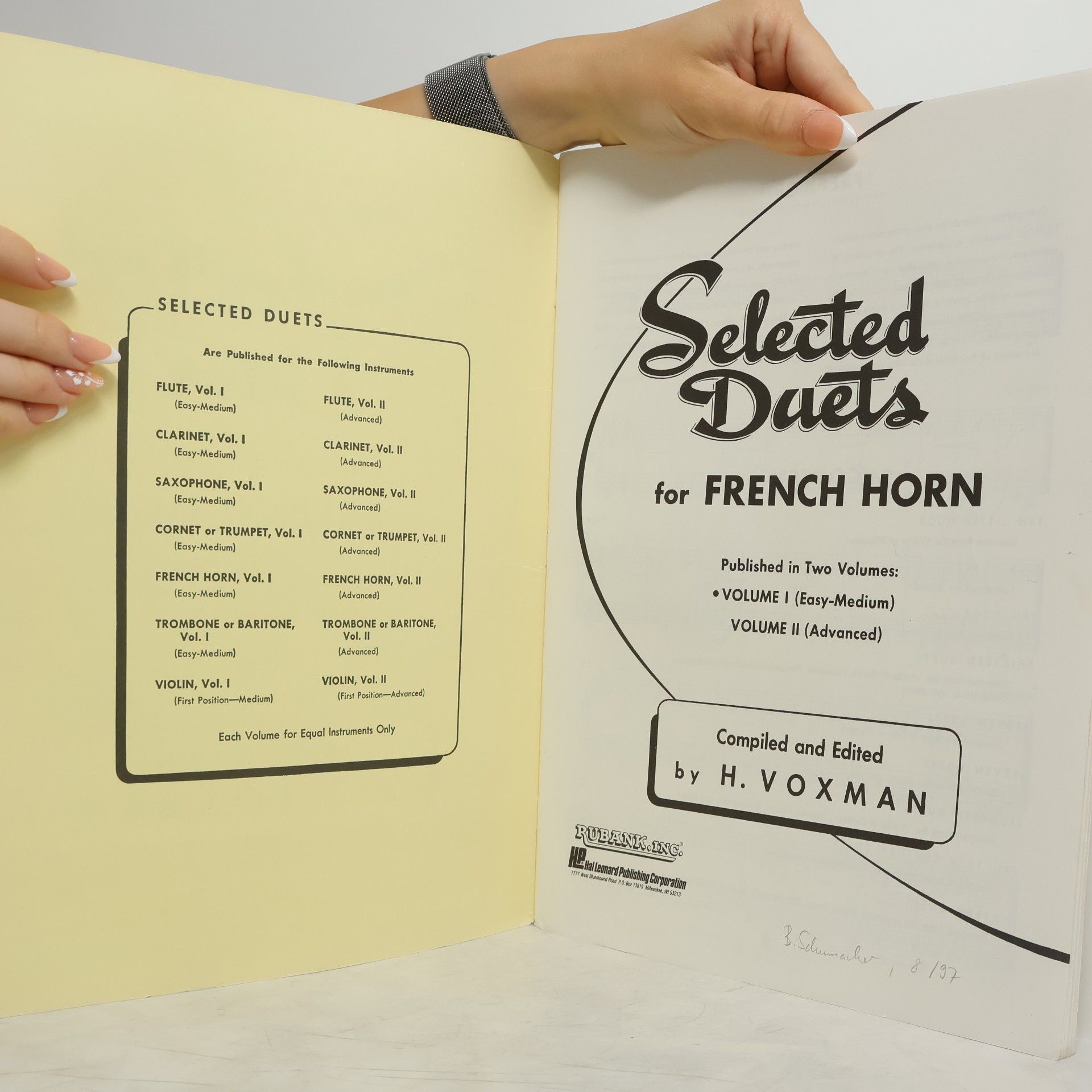 Himie Voxman Selected Duets for French Horn I.