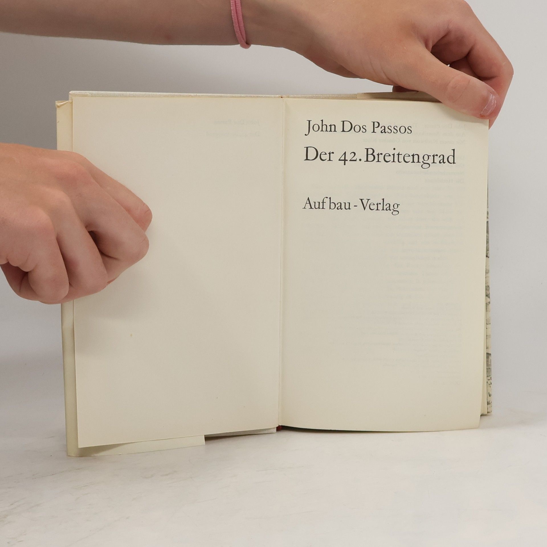 John Dos Passos Der 42. Breitengrad