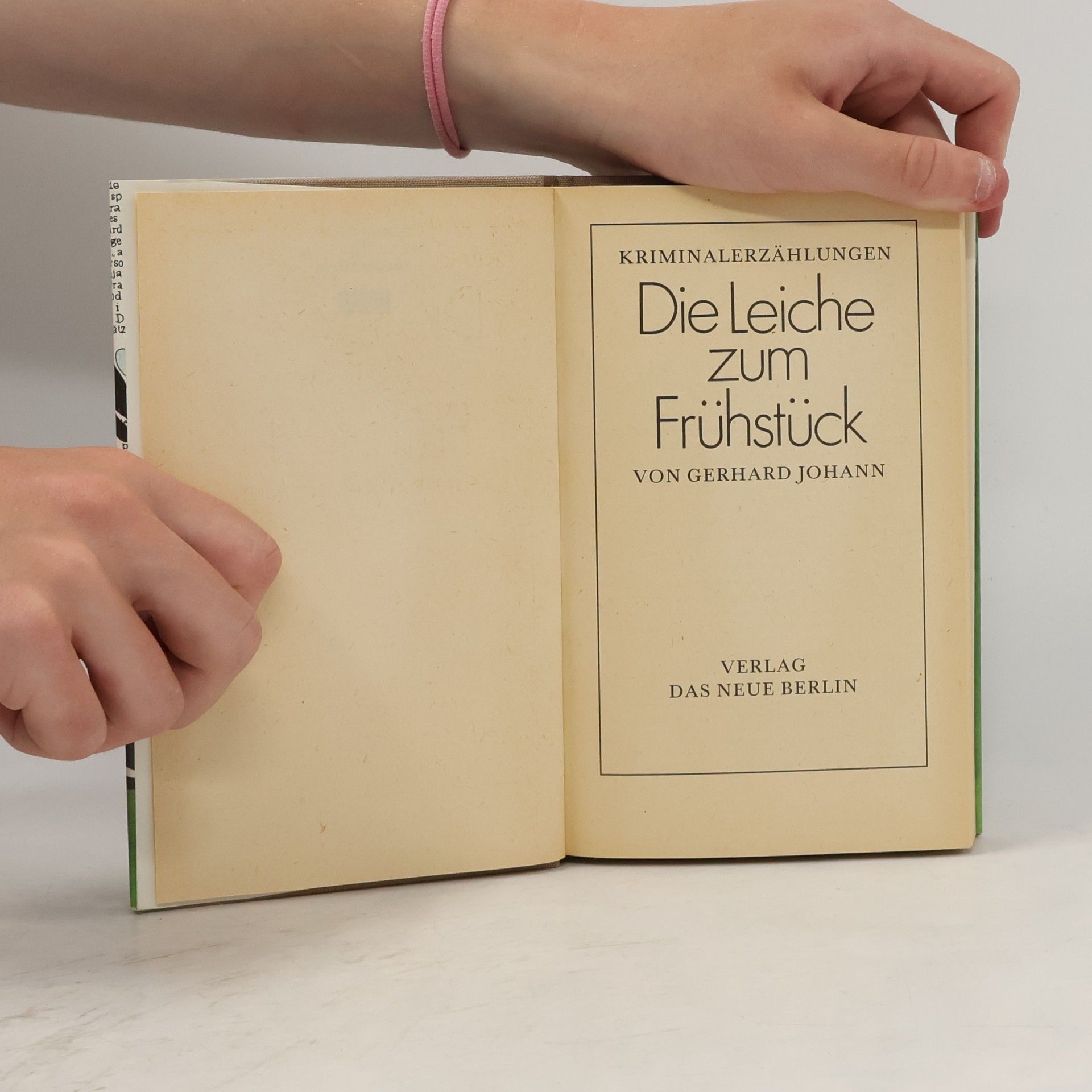 Gerhard Johann Die Leiche zum Frühstück