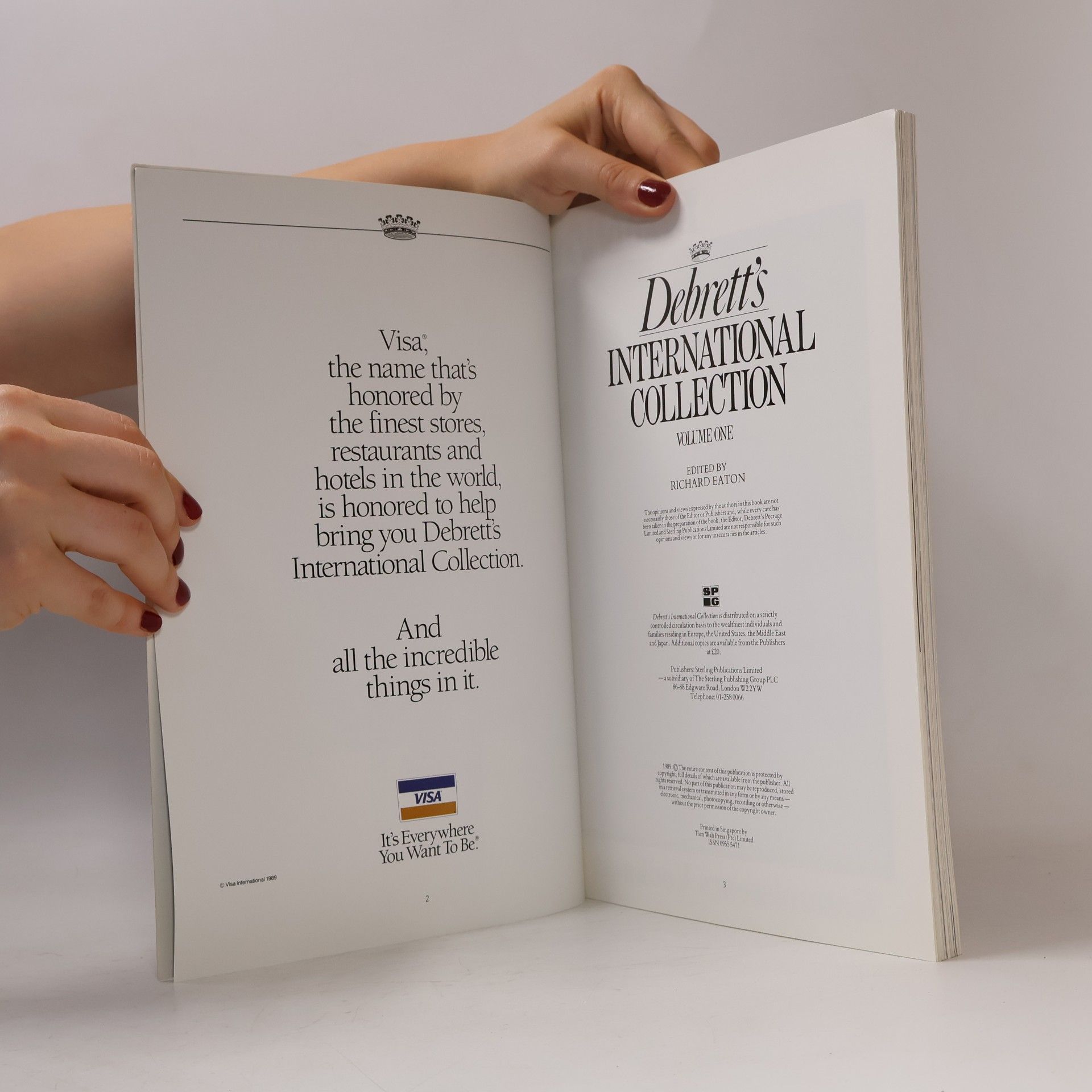 Richard Eaton Debrett's International Collection. Volume I