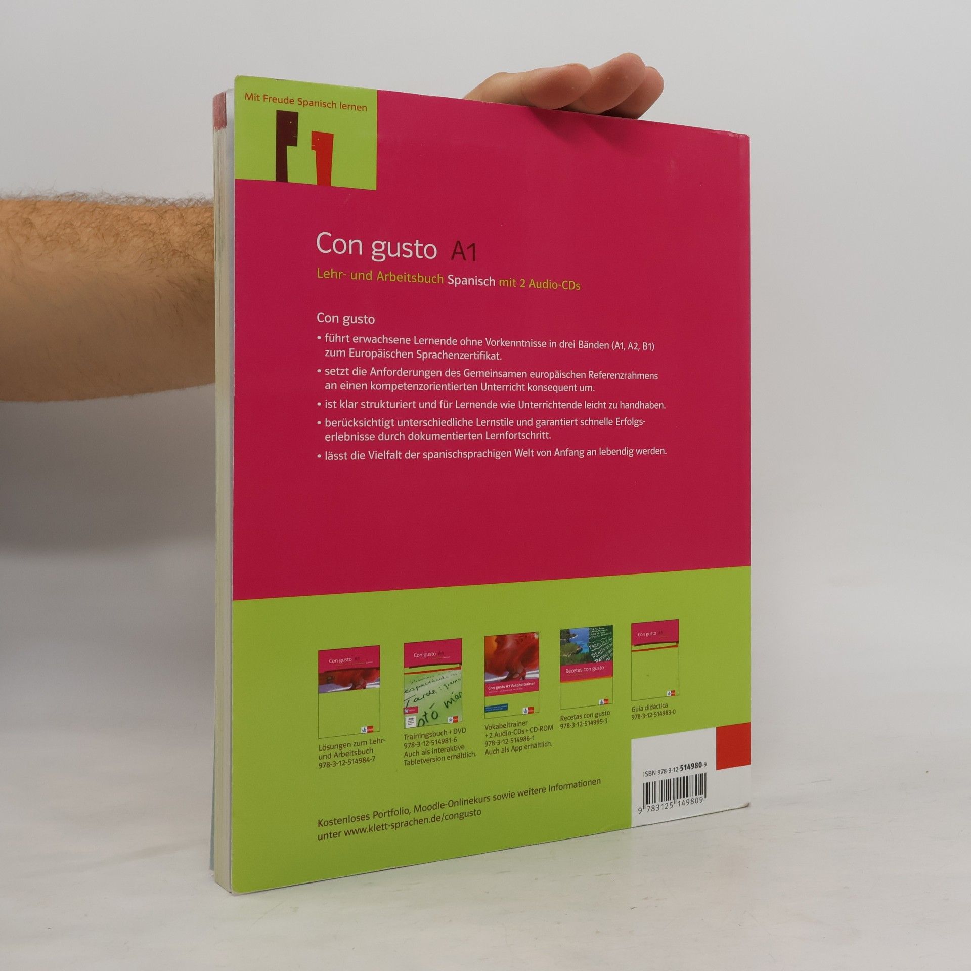 Kolektiv autorů Con gusto A1. Lehr- und Arbeitsbuch Spanisch mit Audios