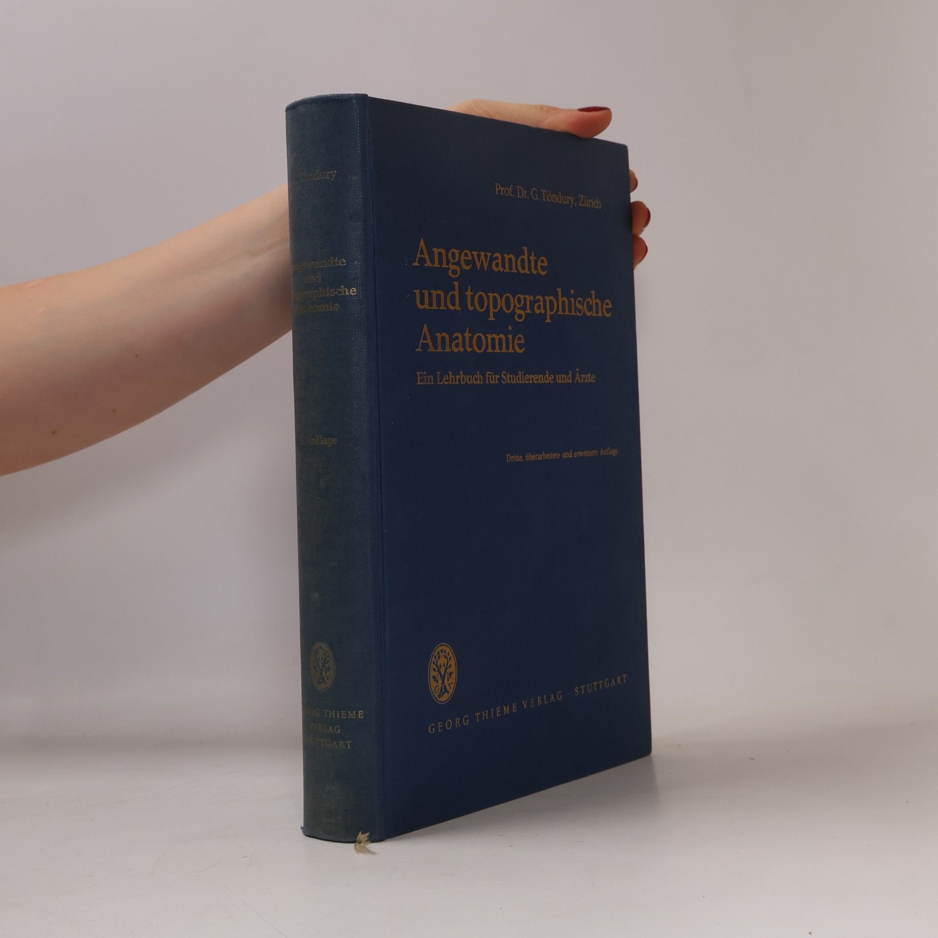 Gian Töndury Angewandte und topographische Anatomie