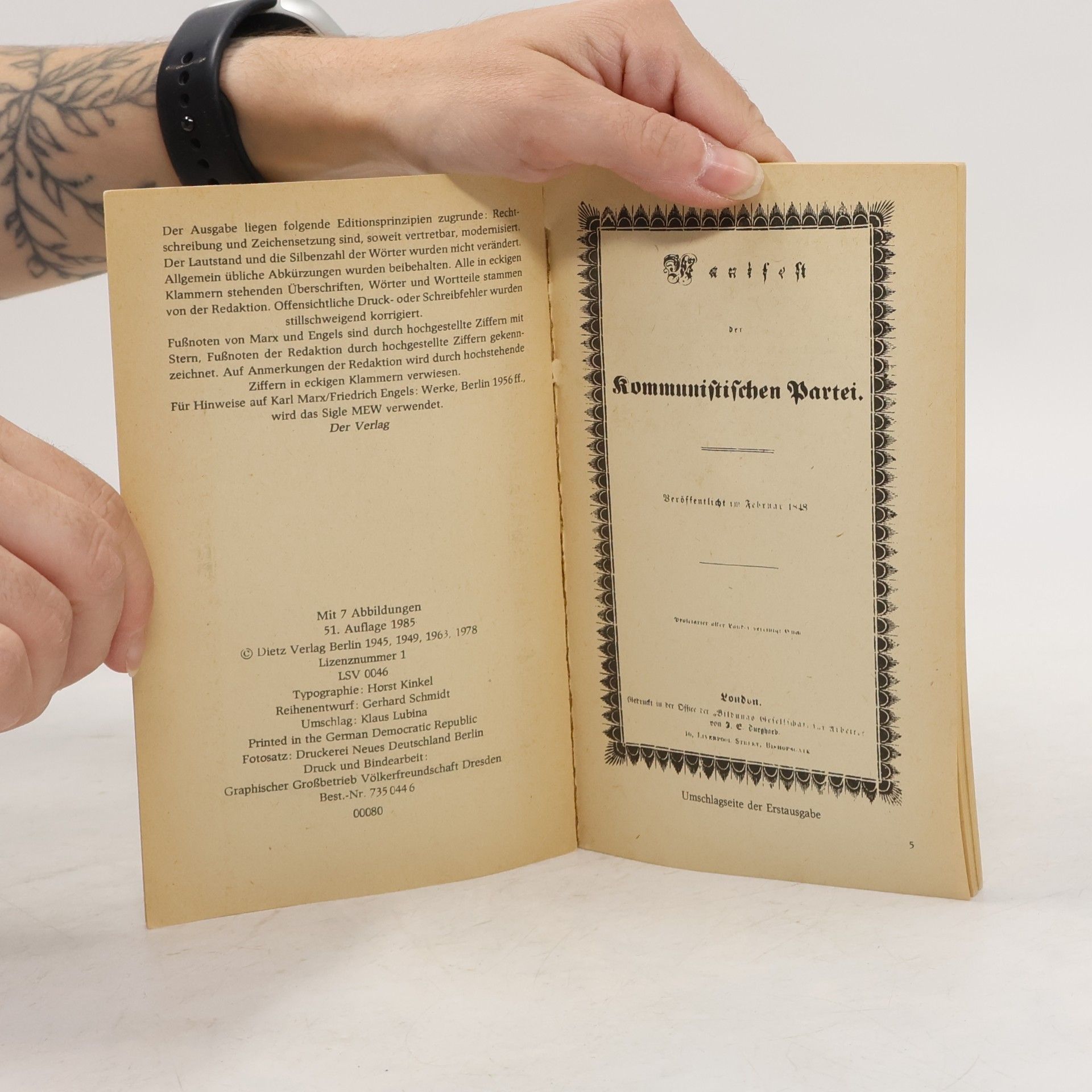Karl Marx Manifest der Kommunistischen Partei