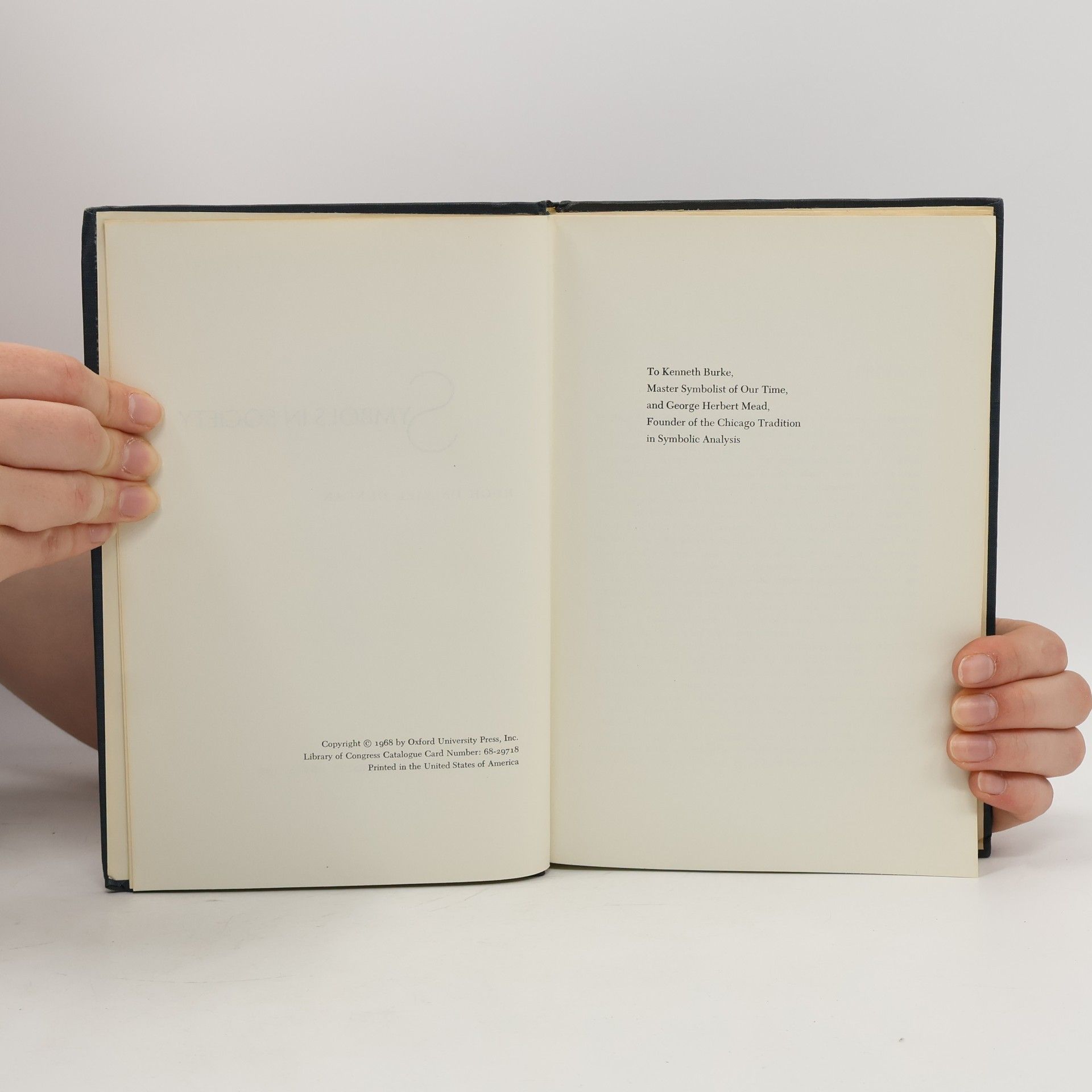 Hugh Dalziel Duncan Symbols in Society