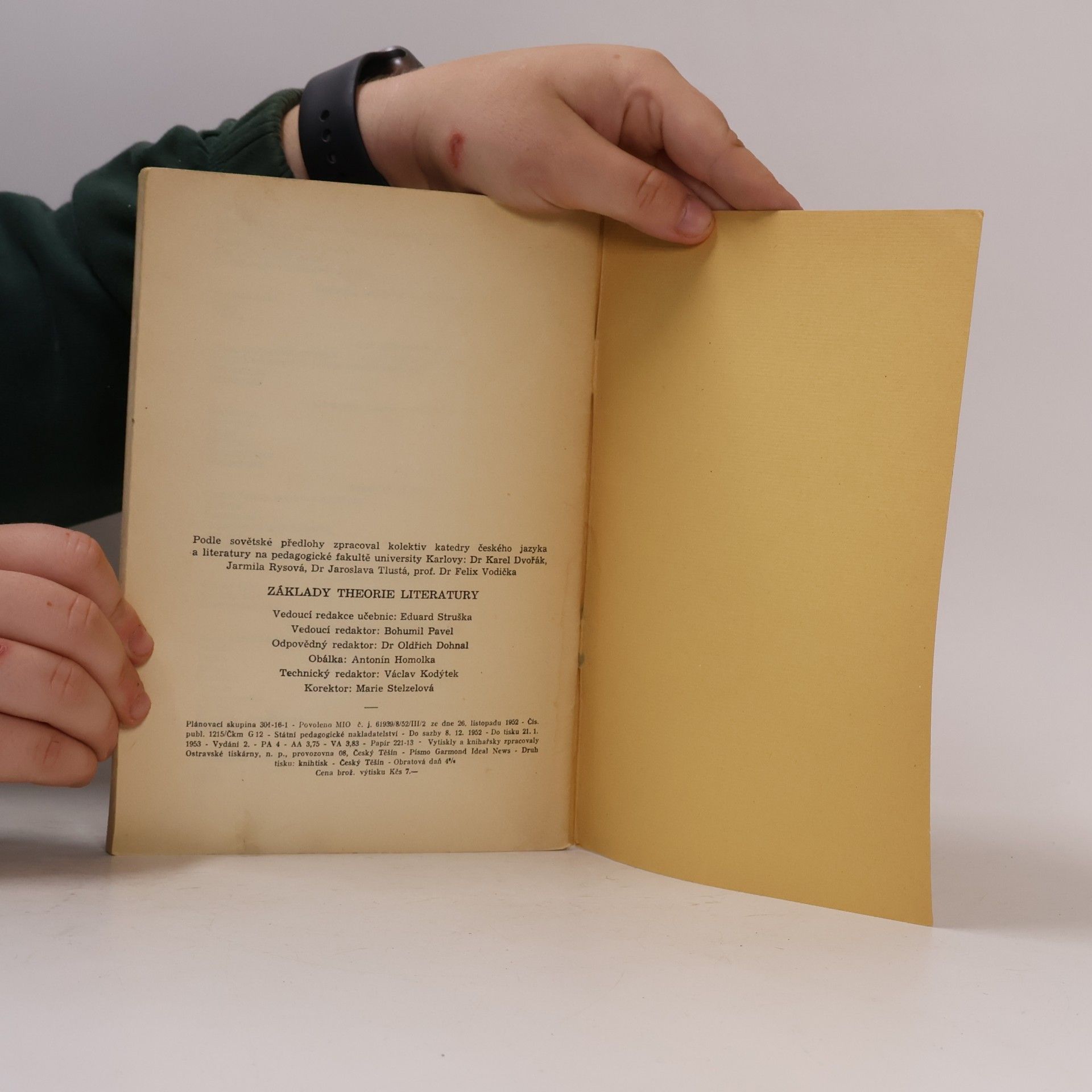 Karel Dvořák Základy theorie literatury