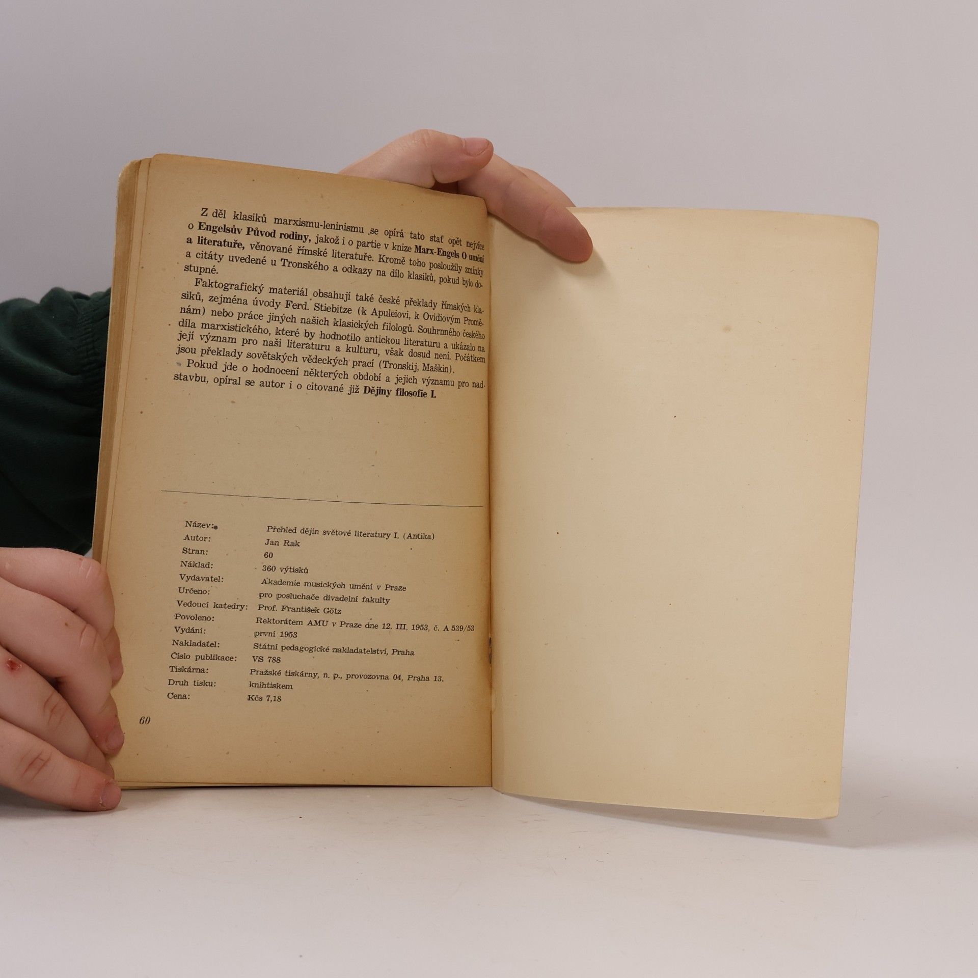 Jan Rak Přehled dějin světové literatury I.
