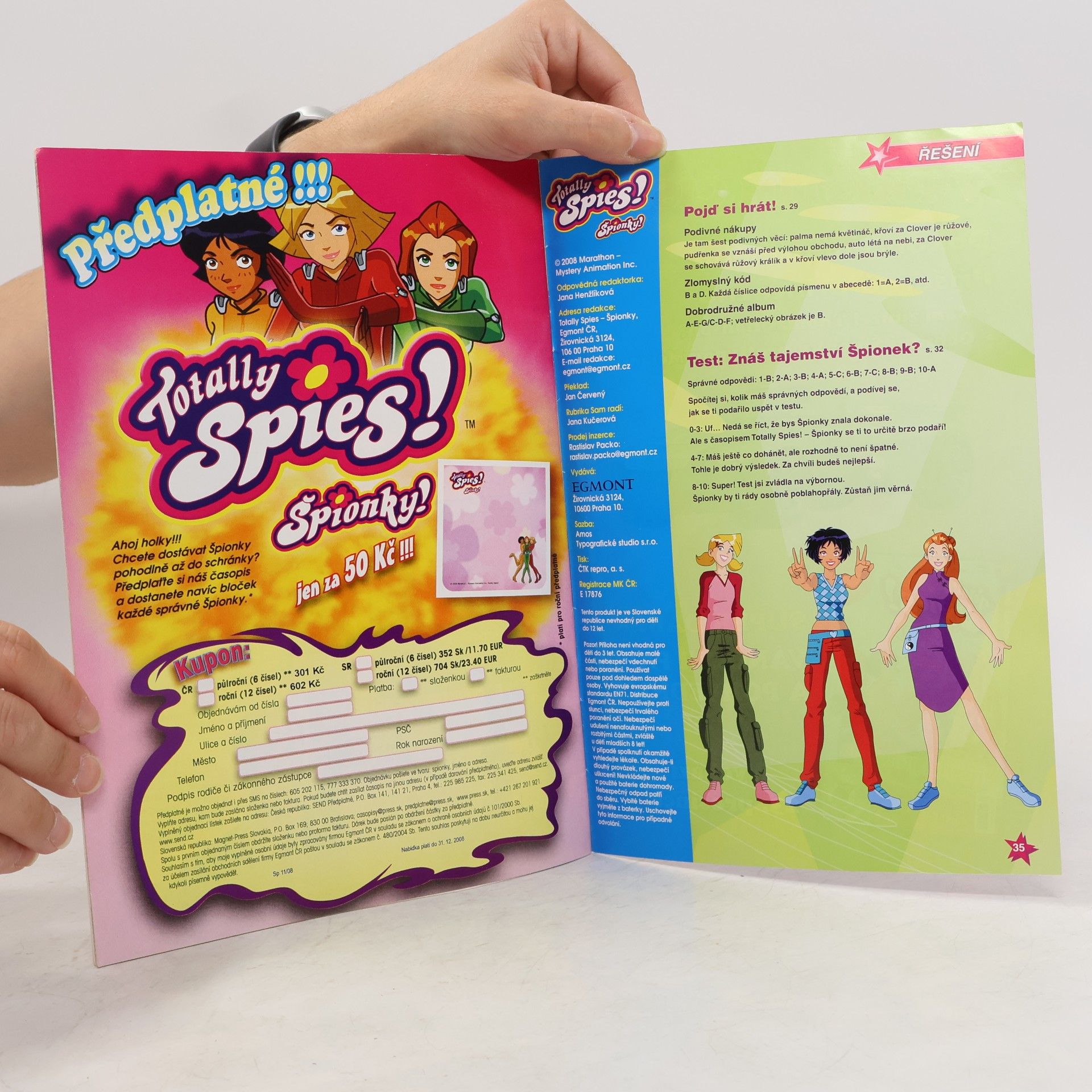 Kolektiv autorů Totally Spies. Špionky 11/2008