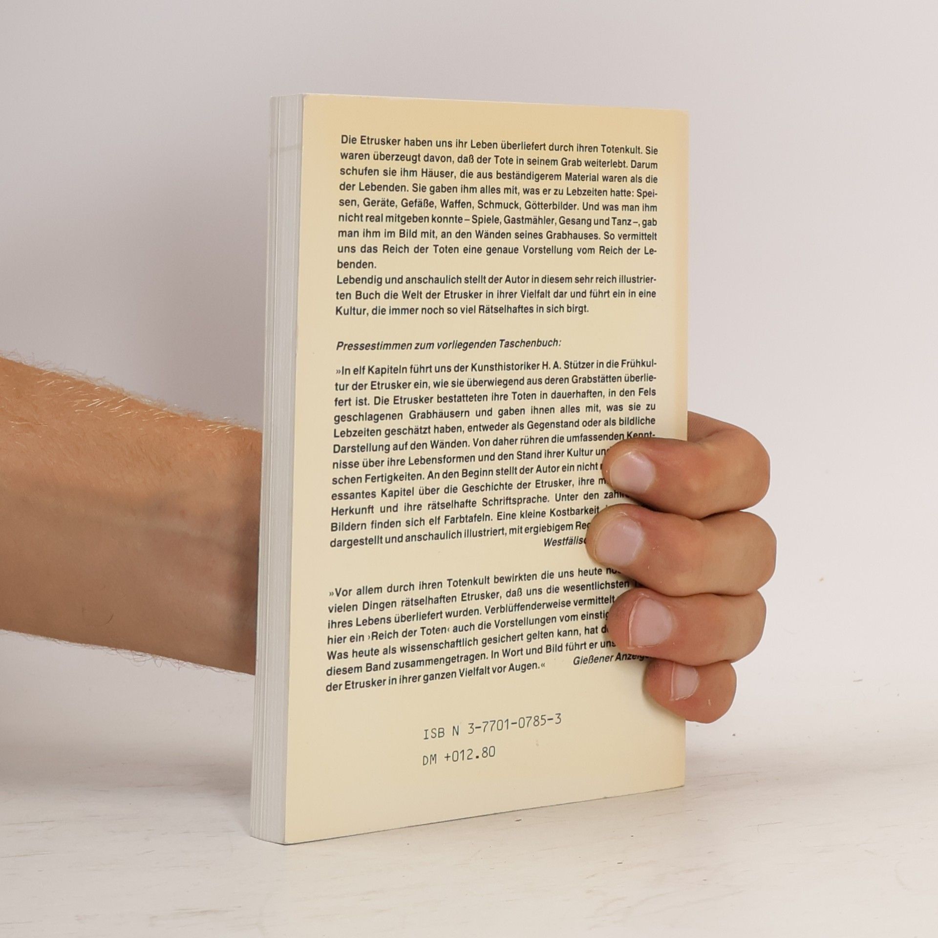 Herbert Alexander Stützer Die Etrusker und ihre Welt
