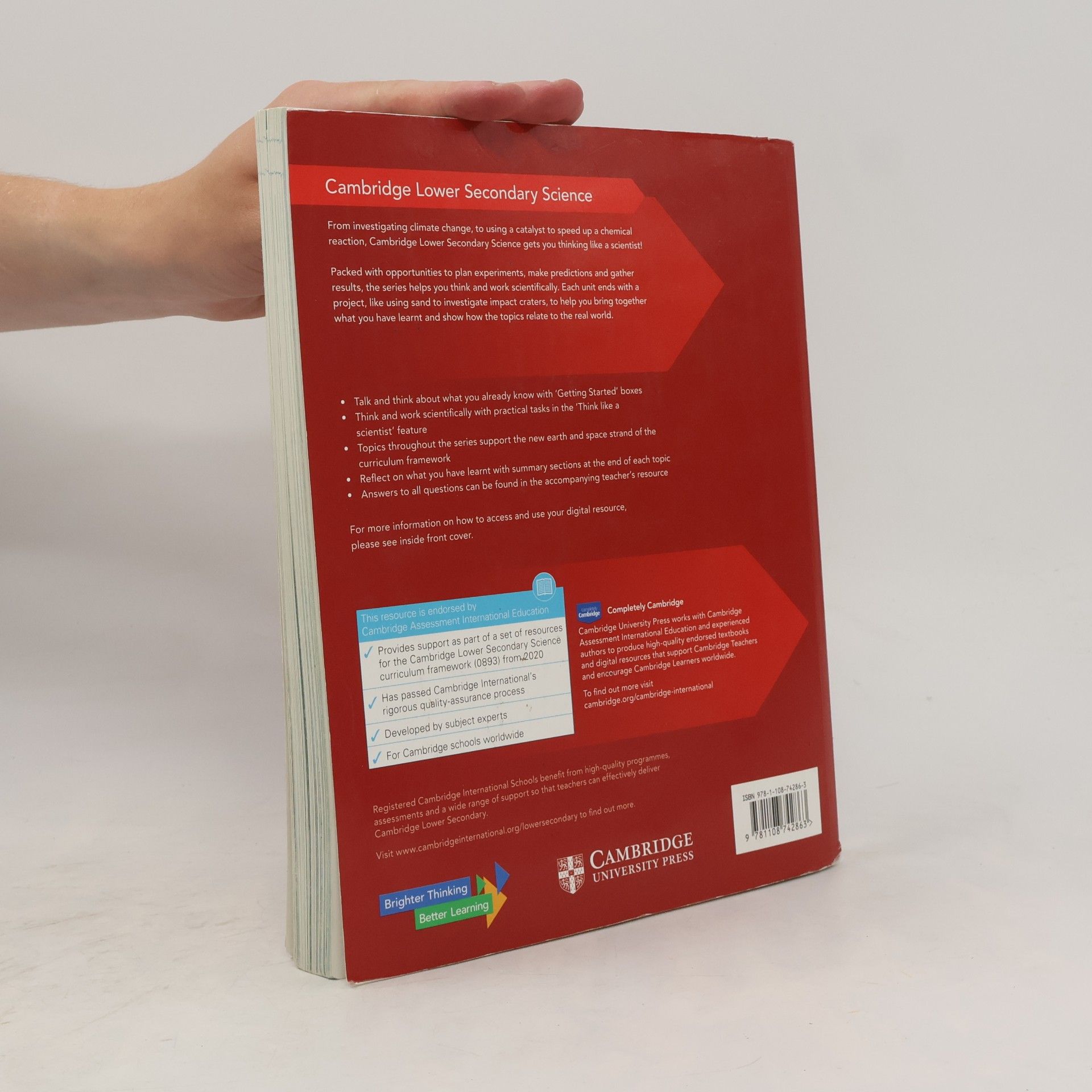 Mary Jones Cambridge Lower Secondary Science Learner's Book 9 with Digital Access (1 Year)