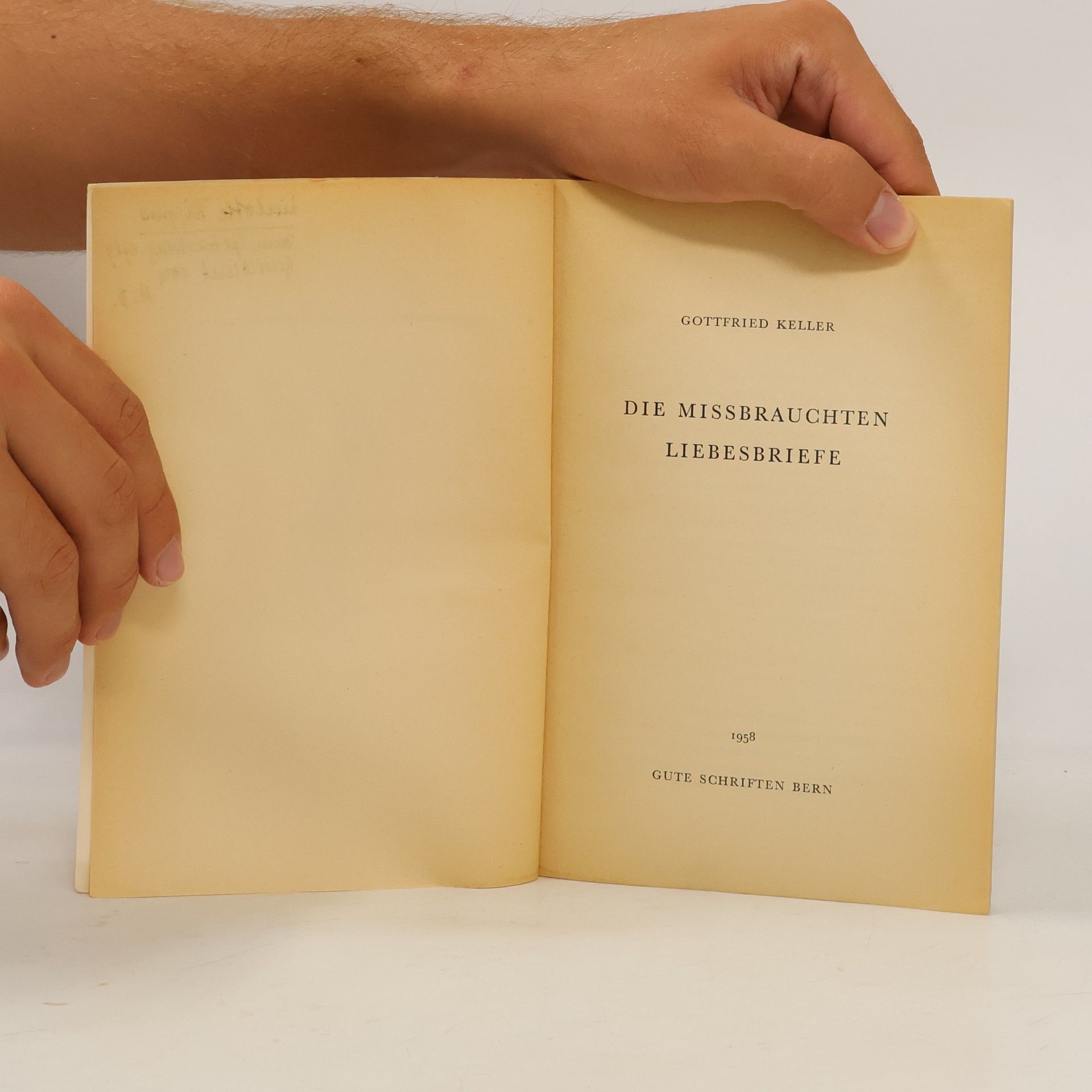 Gottfried Keller Die missbrauchten Liebesbriefe
