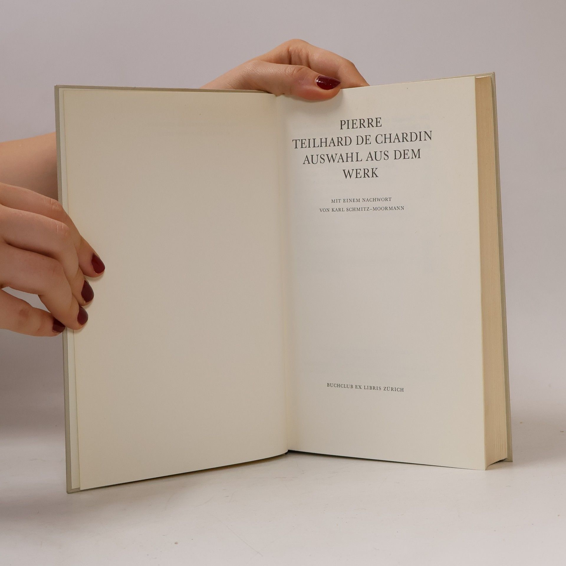 Pierre Teilhard de Chardin Auswahl aus dem Werk