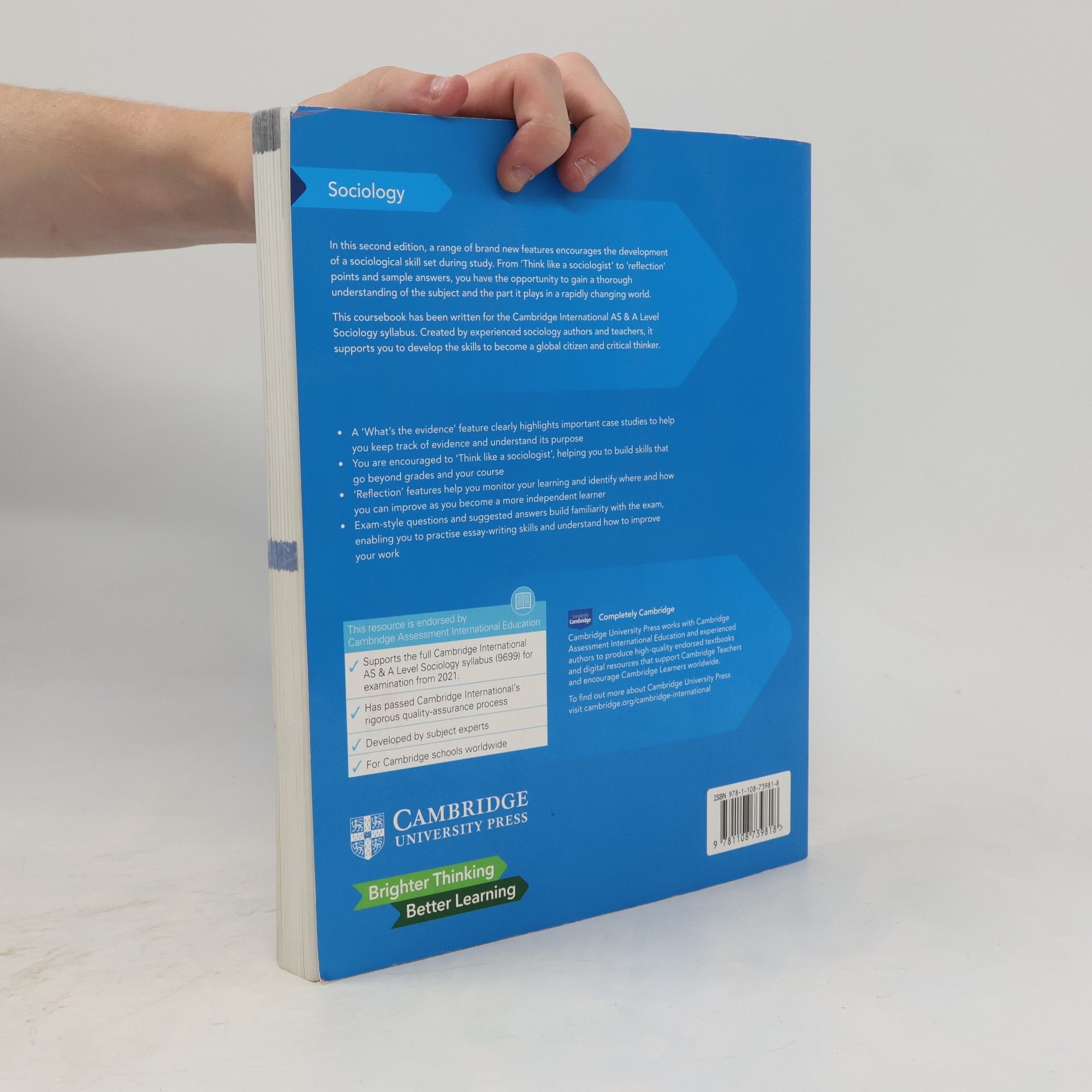 Jonathan Blundell Cambridge International AS and A Level Sociology Coursebook