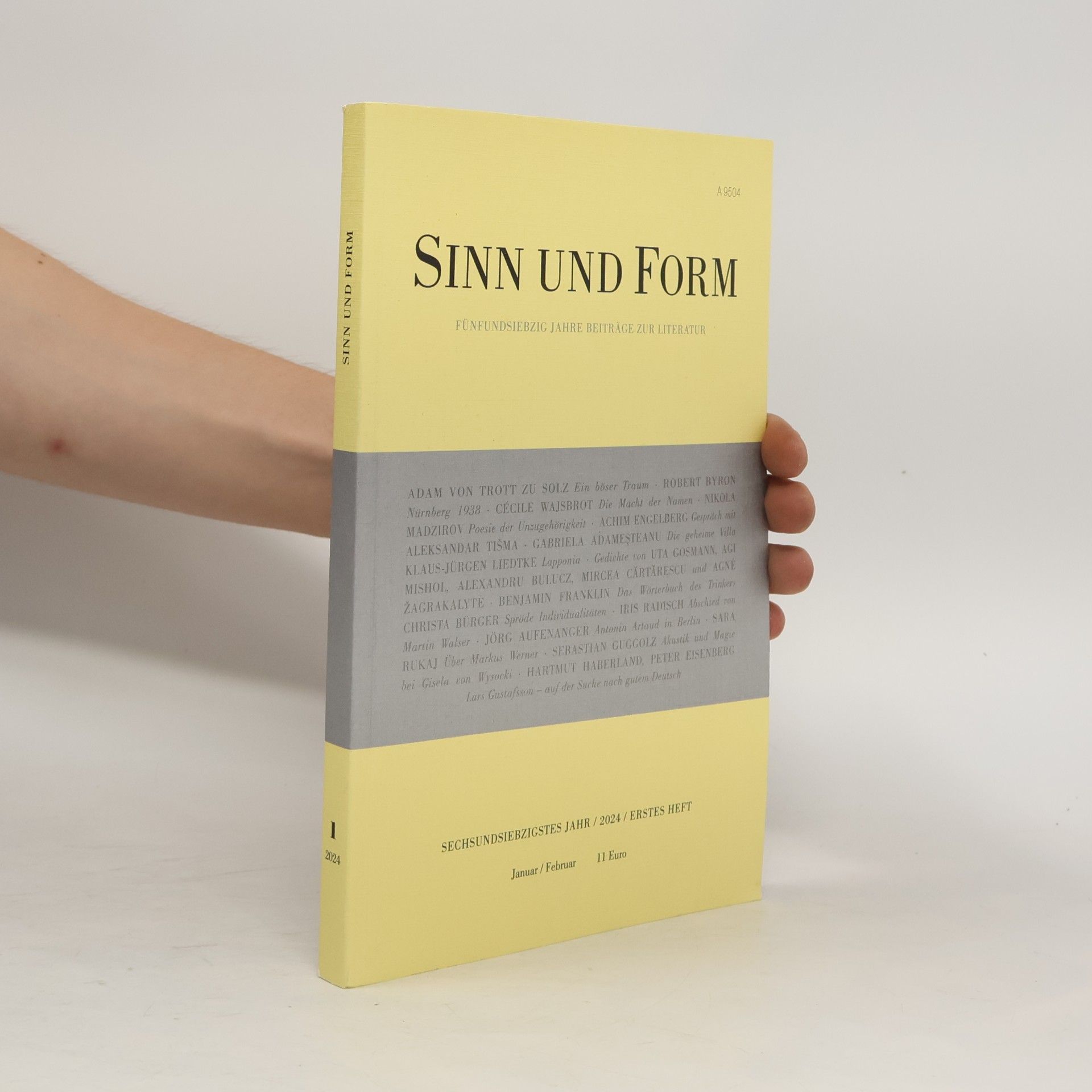 Agnė Žagrakalytė Sinn und Form 1/2024