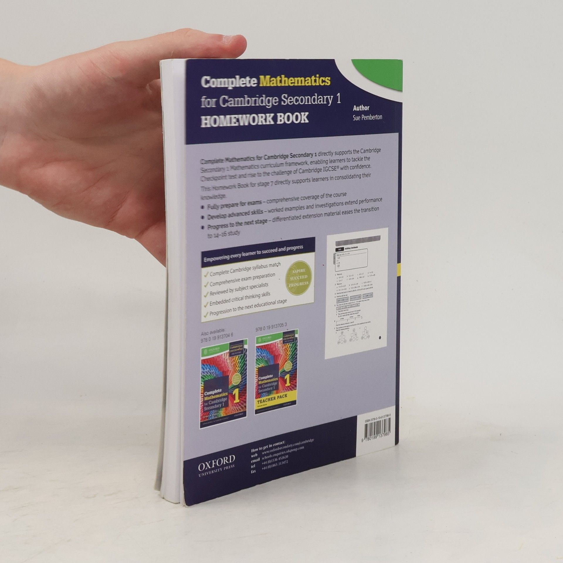 Sue Pemberton Complete Mathematics for Cambridge Secondary 1