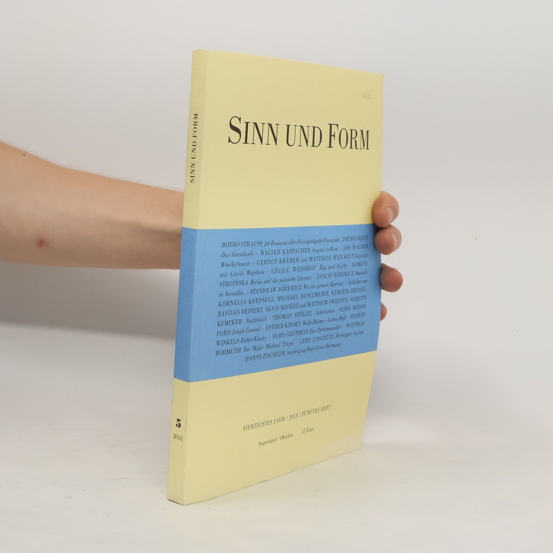 Sinn und Form 5/2018
