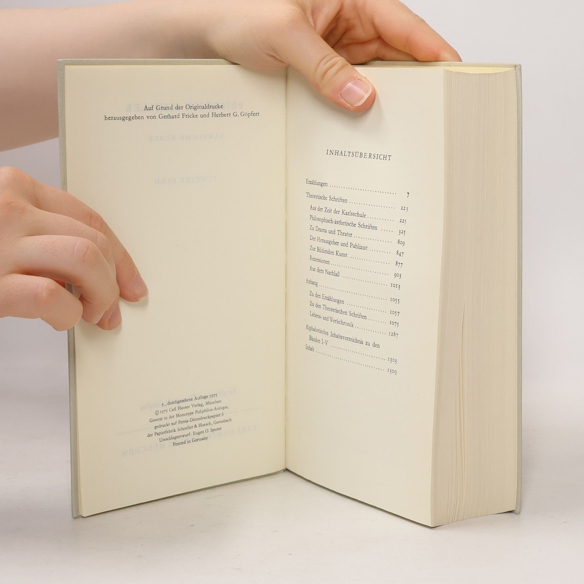 Friedrich Schiller Erzählungen theoretische Schriften