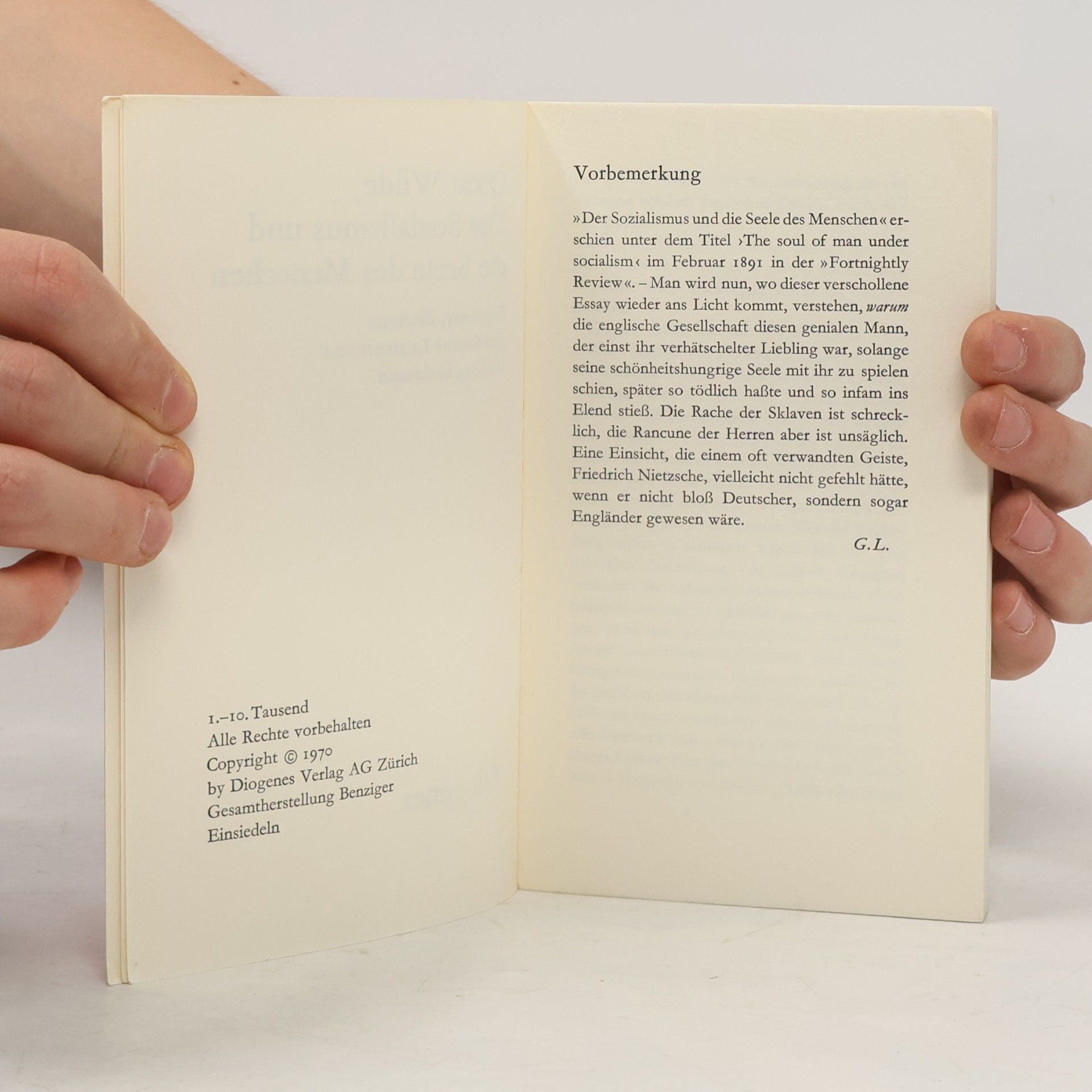 Various authors Der Sozialismus und die Seele des Menschen