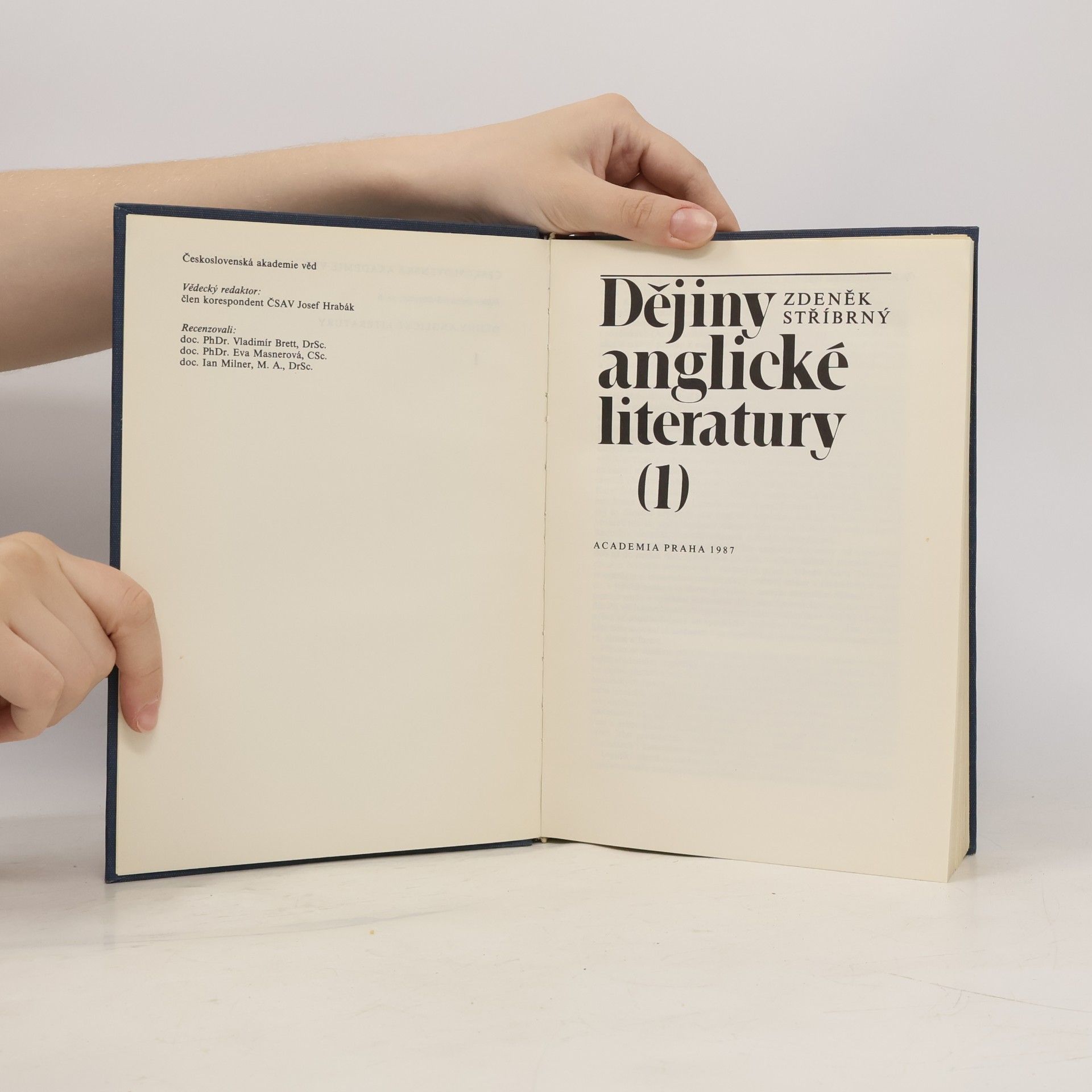 Zdeněk Stříbrný Dějiny anglické literatury 1