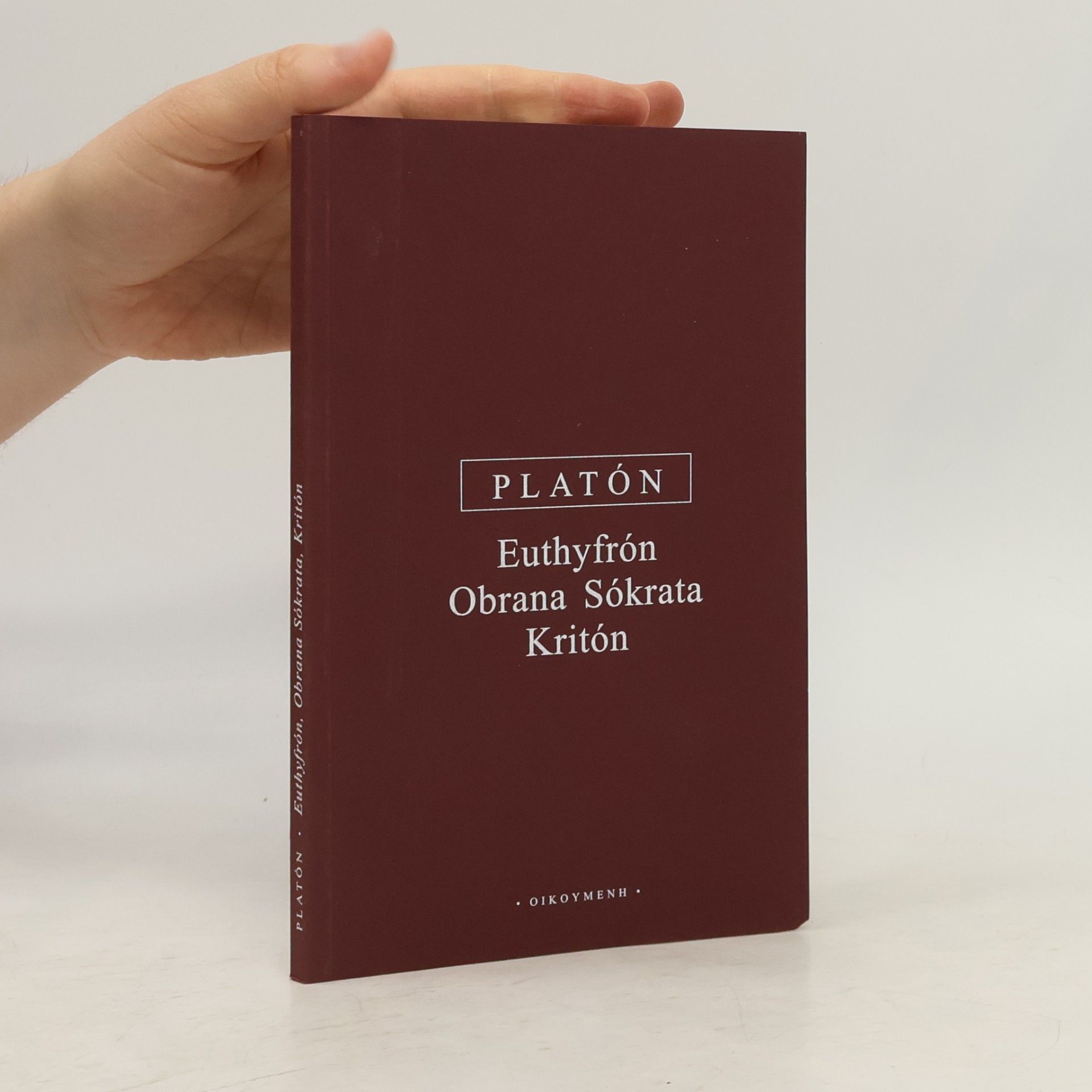 Platon Euthyfrón, Obrana Sókrata, Kritón