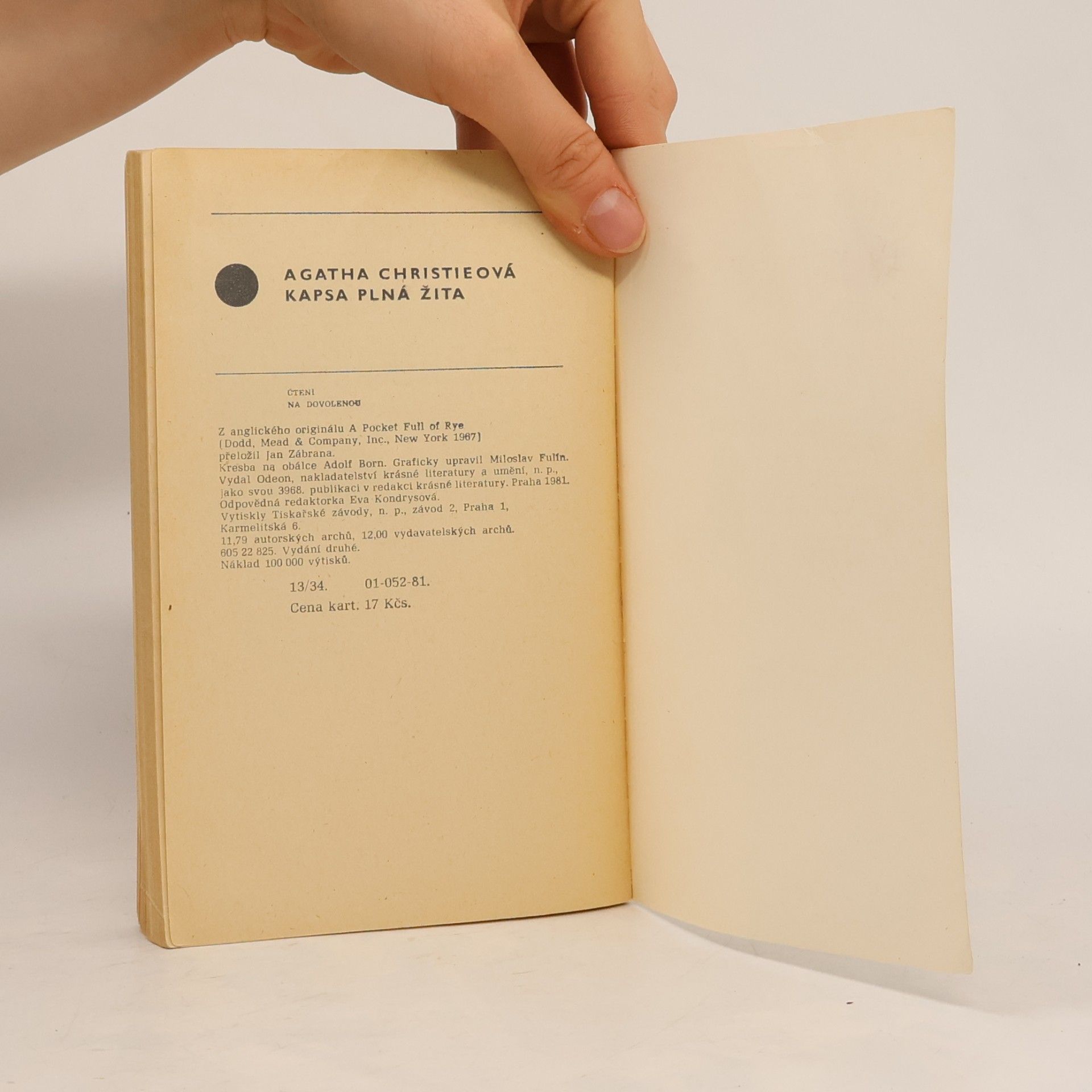 Agatha Christie Kapsa plná žita