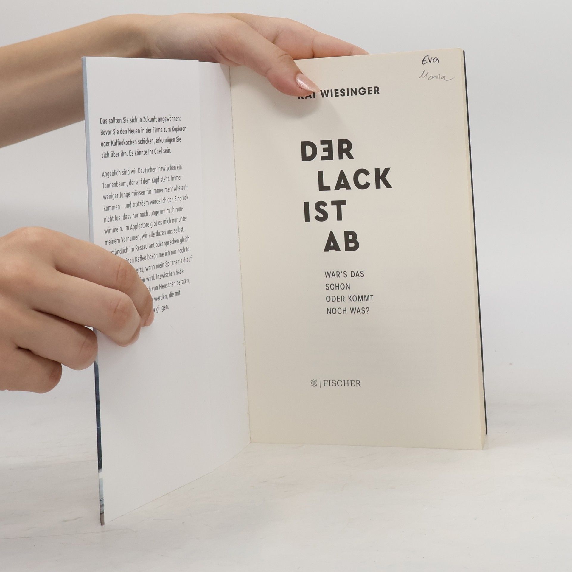 Kai Weisinger Der lack ist ab: War's das schon oder kommt noch was?
