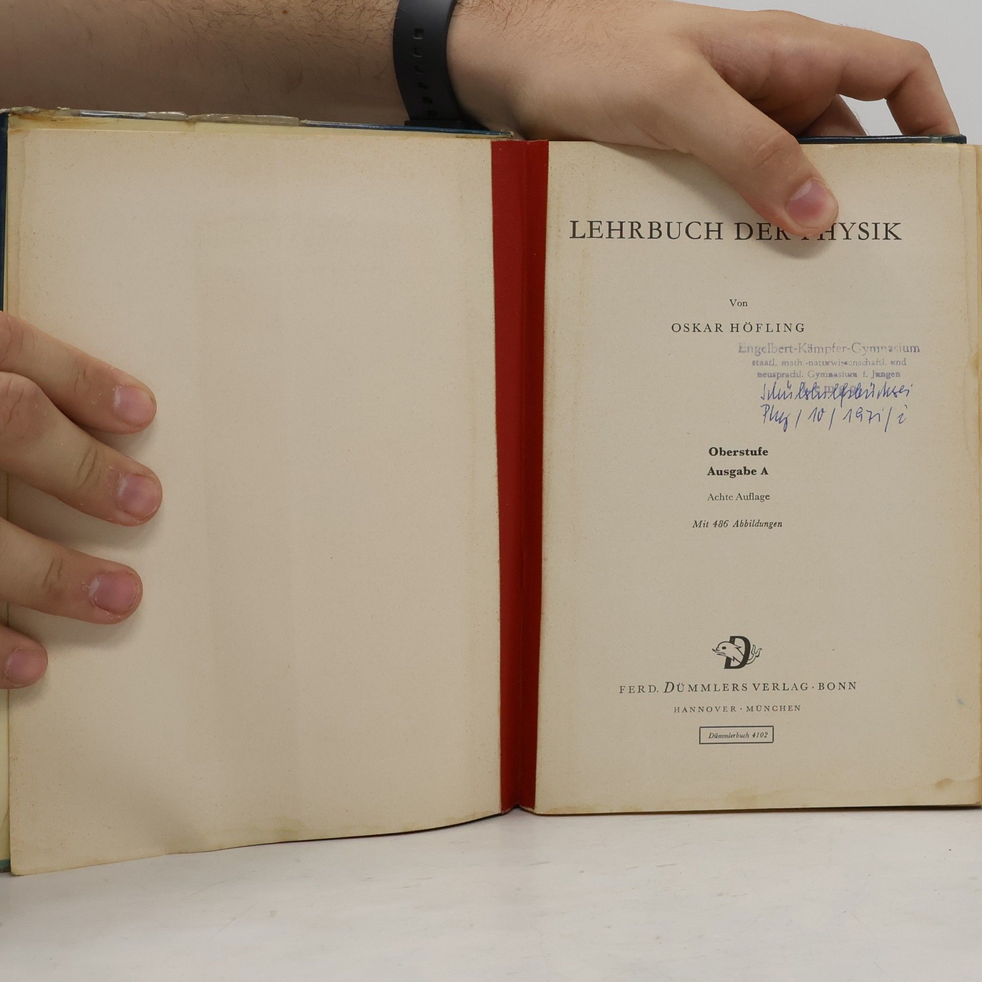 Höfling Lehrbuch der Physik. Ausgabe A