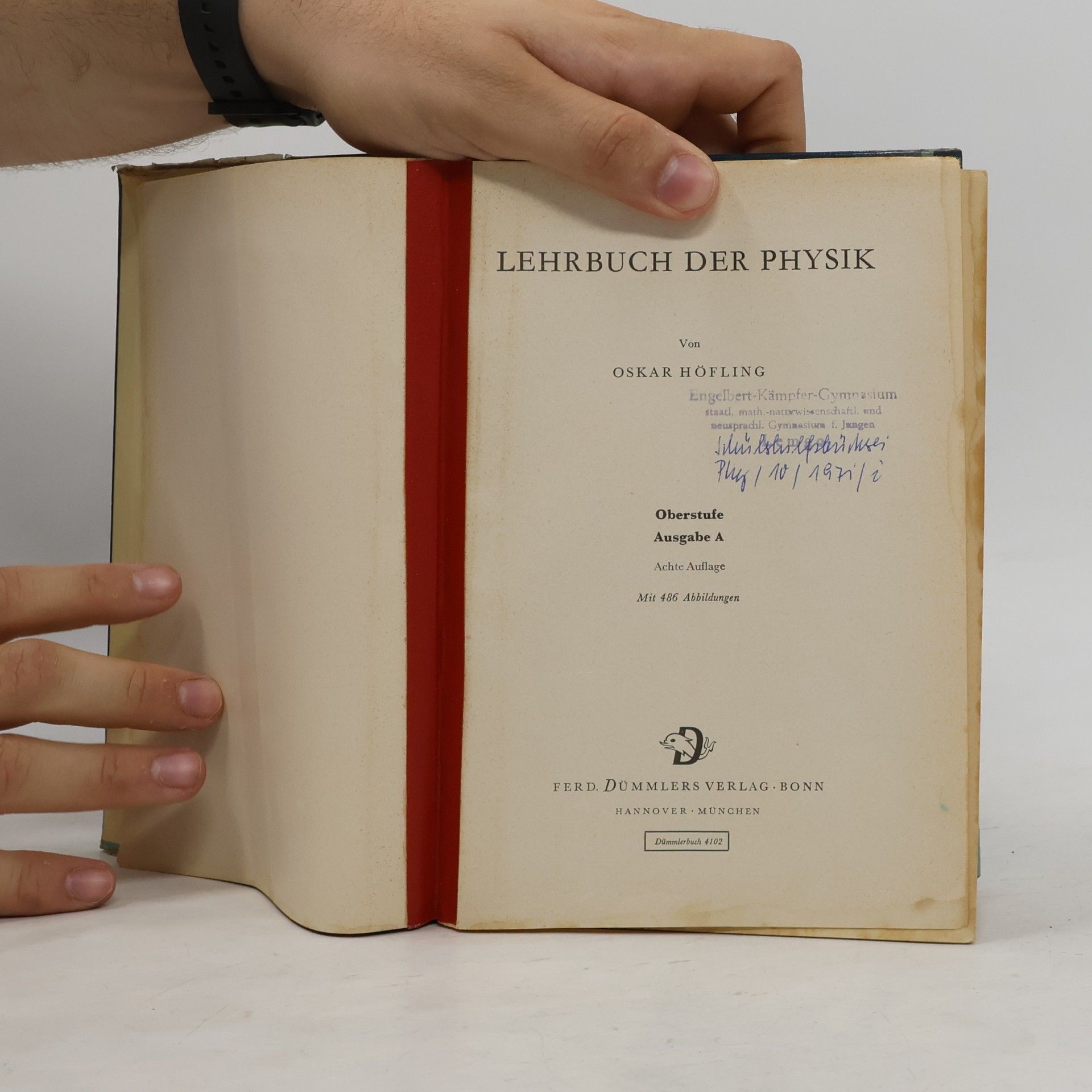 Höfling Lehrbuch der Physik. Ausgabe A