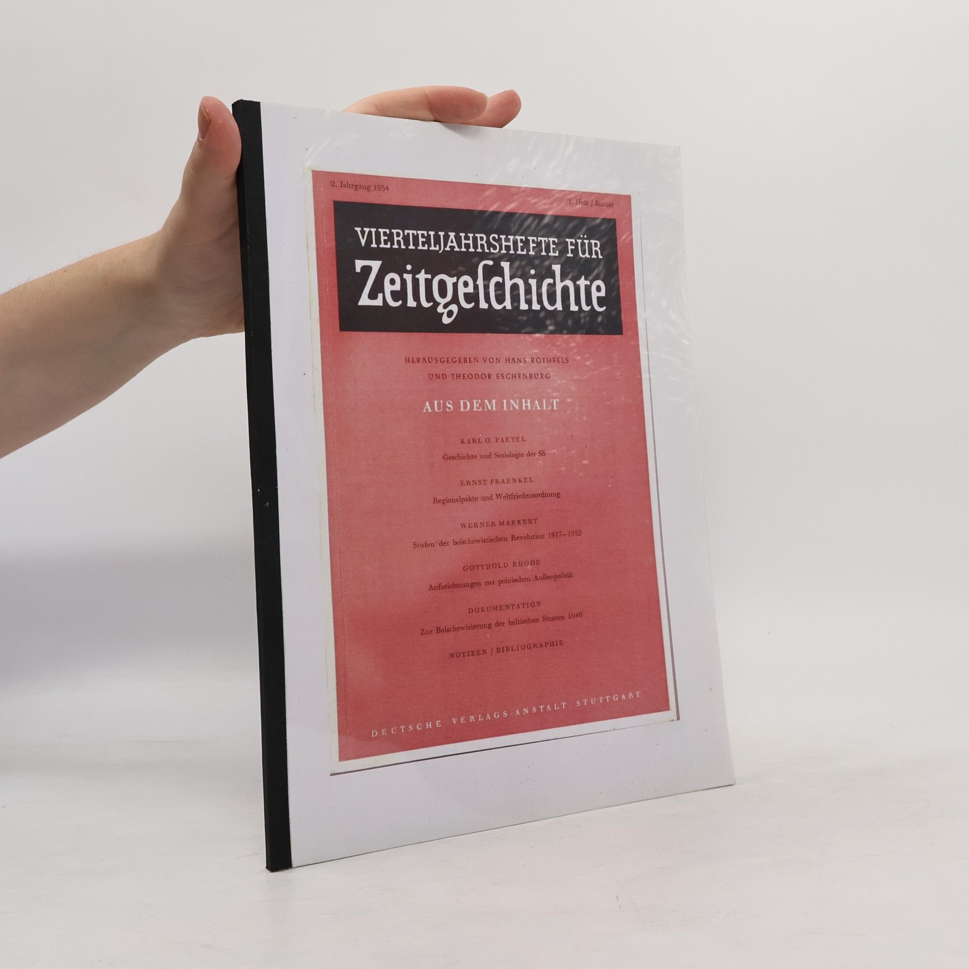 Vierteljahreshefte für Zeitgeschichte 1