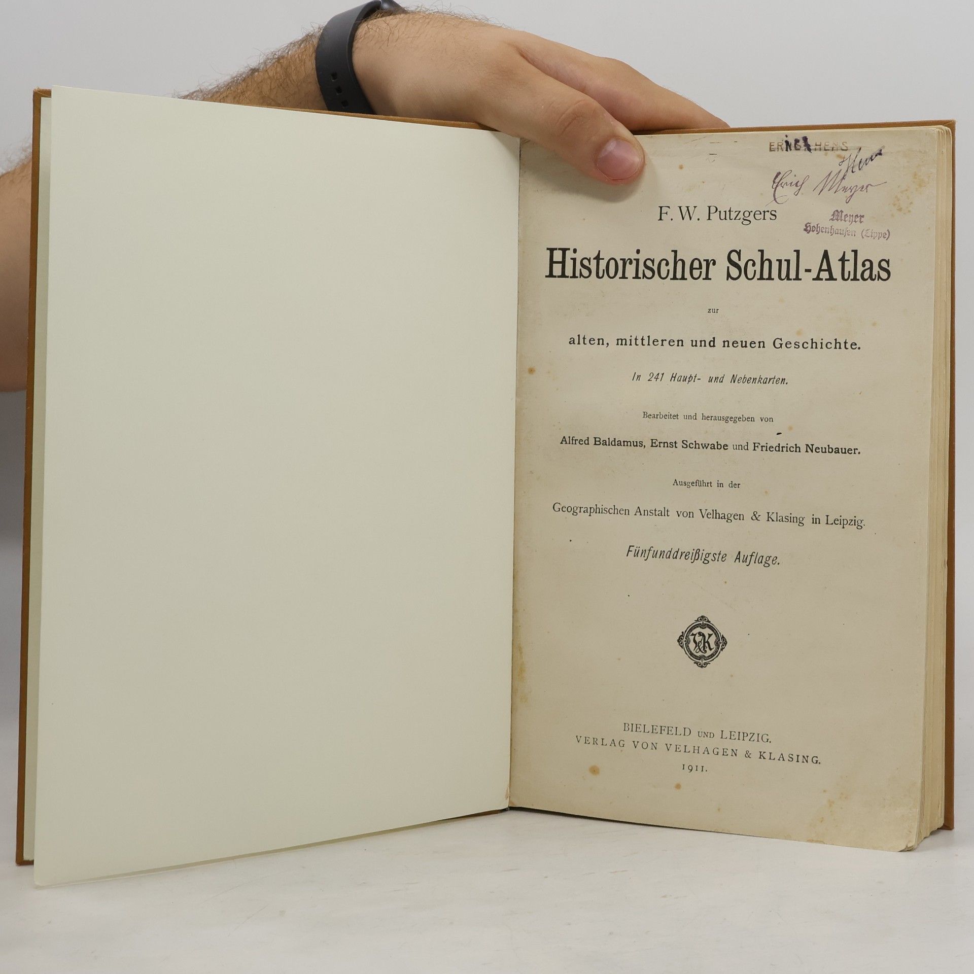 F. W. Putzger Historischer Schul-Atlas zur alten, mittleren und neuen Geschichte