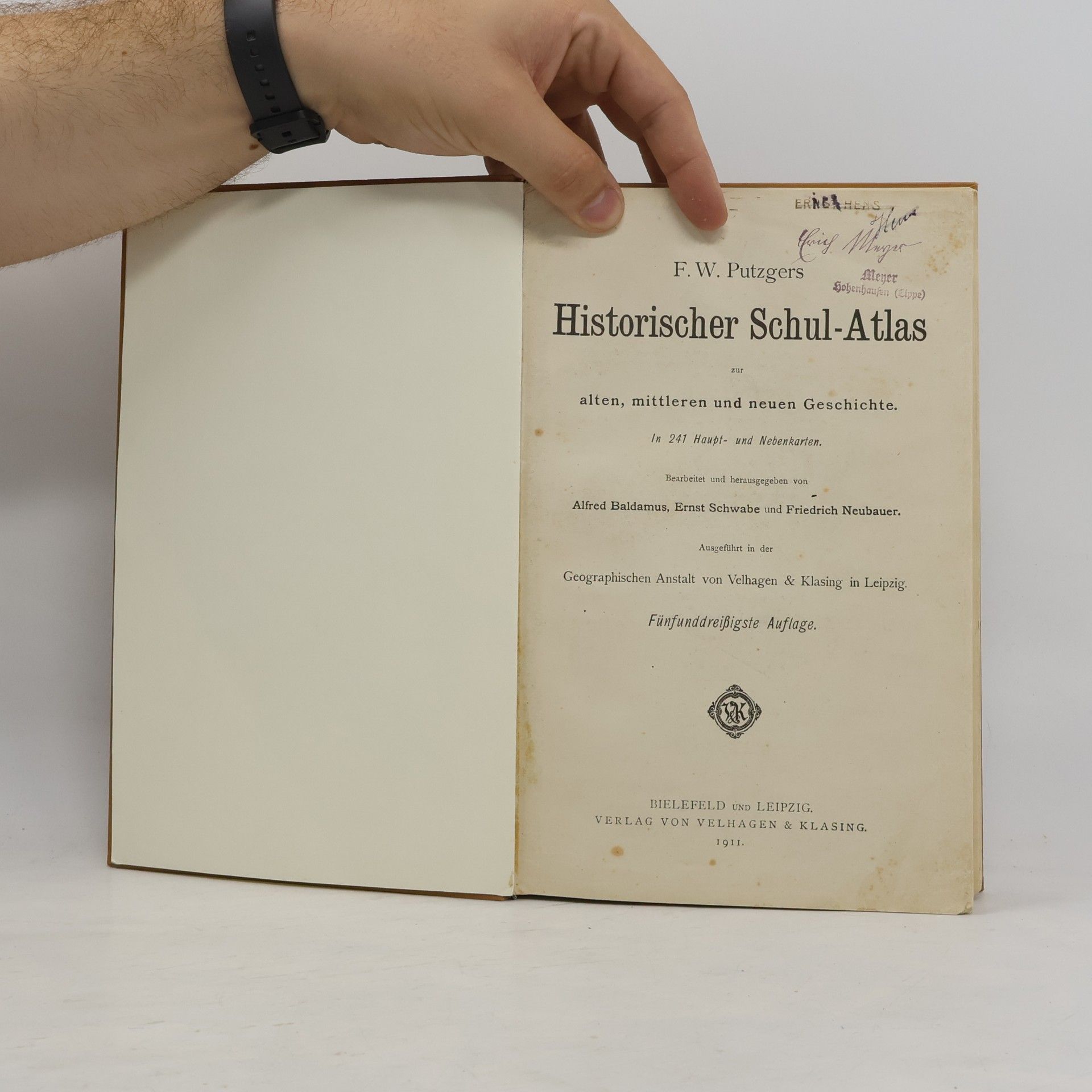 F. W. Putzger Historischer Schul-Atlas zur alten, mittleren und neuen Geschichte