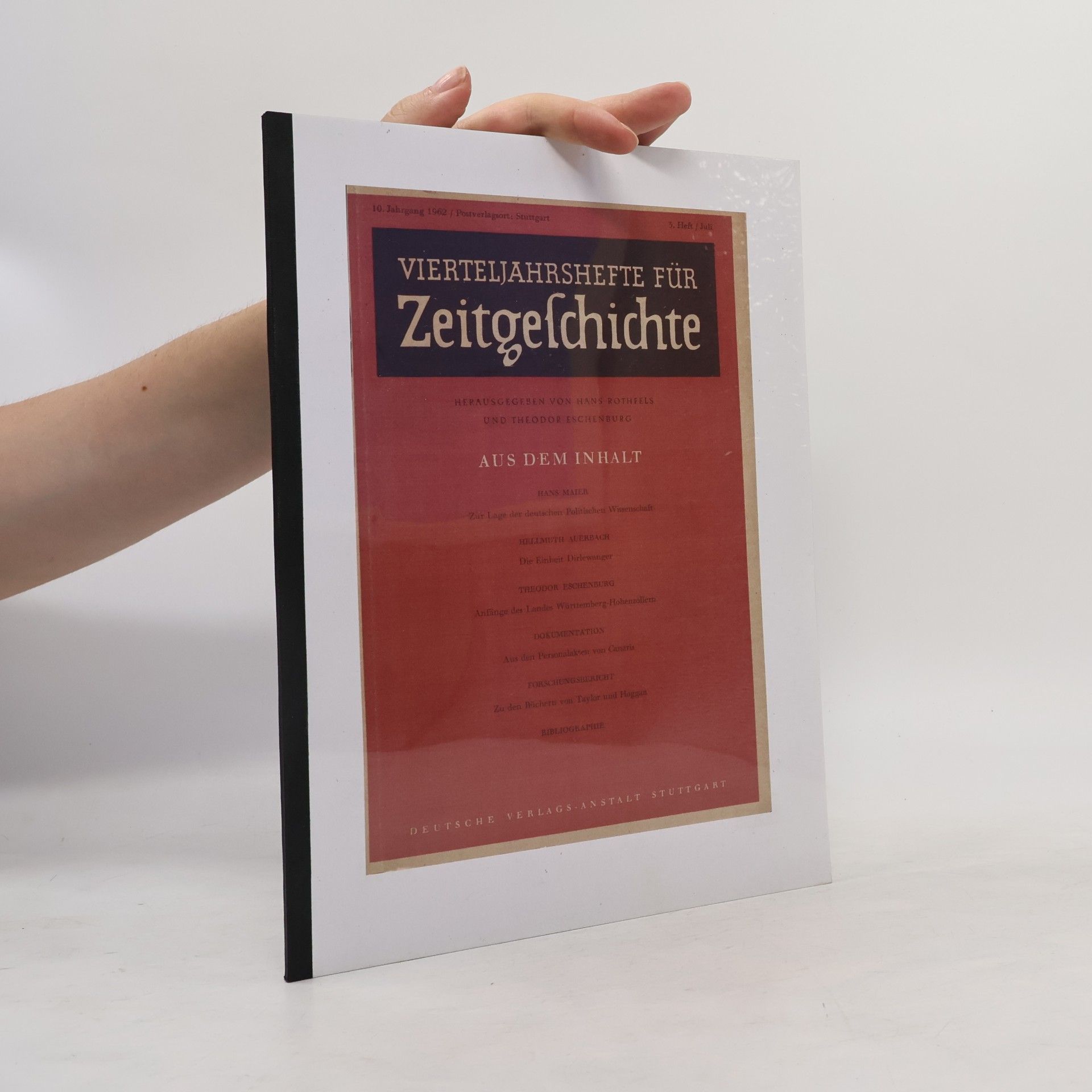 Autorenkollektiv Vierteljahreshefte für Zeitgeschichte