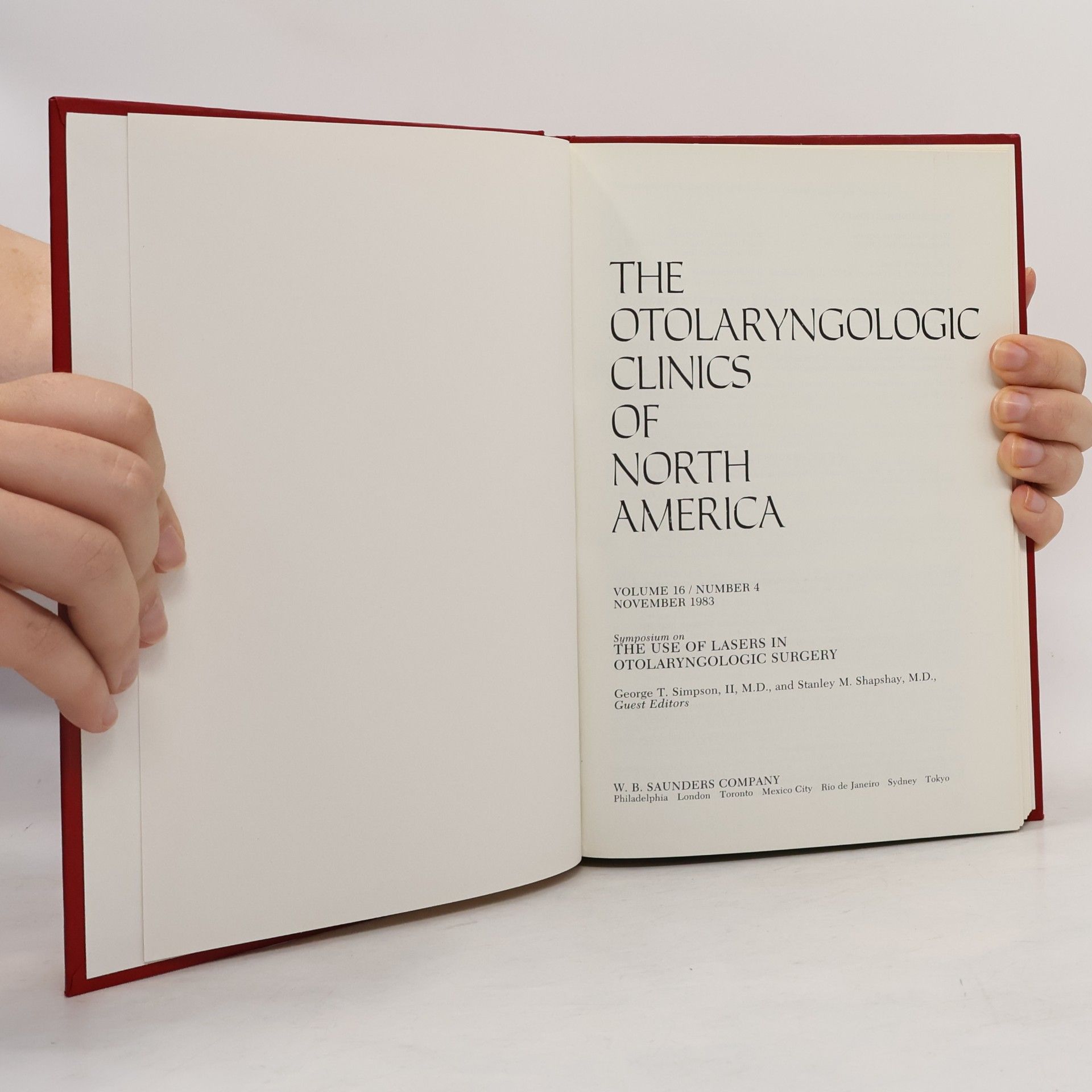 Collectif d'auteurs The Otolaryngologic Clinics of North America 16/4