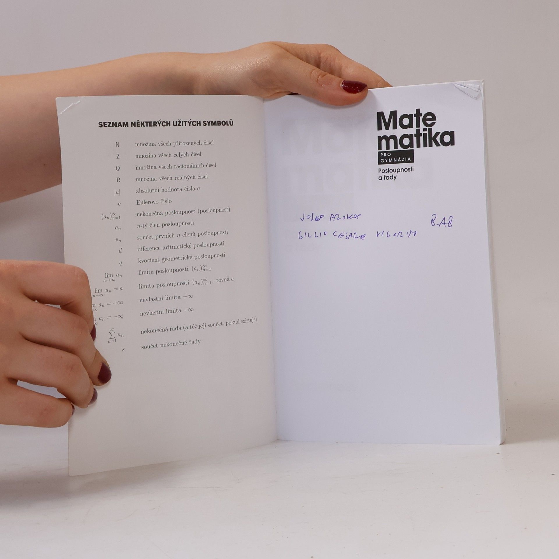 Oldřich Odvárko Matematika pro gymnázia. Posloupnosti a řady