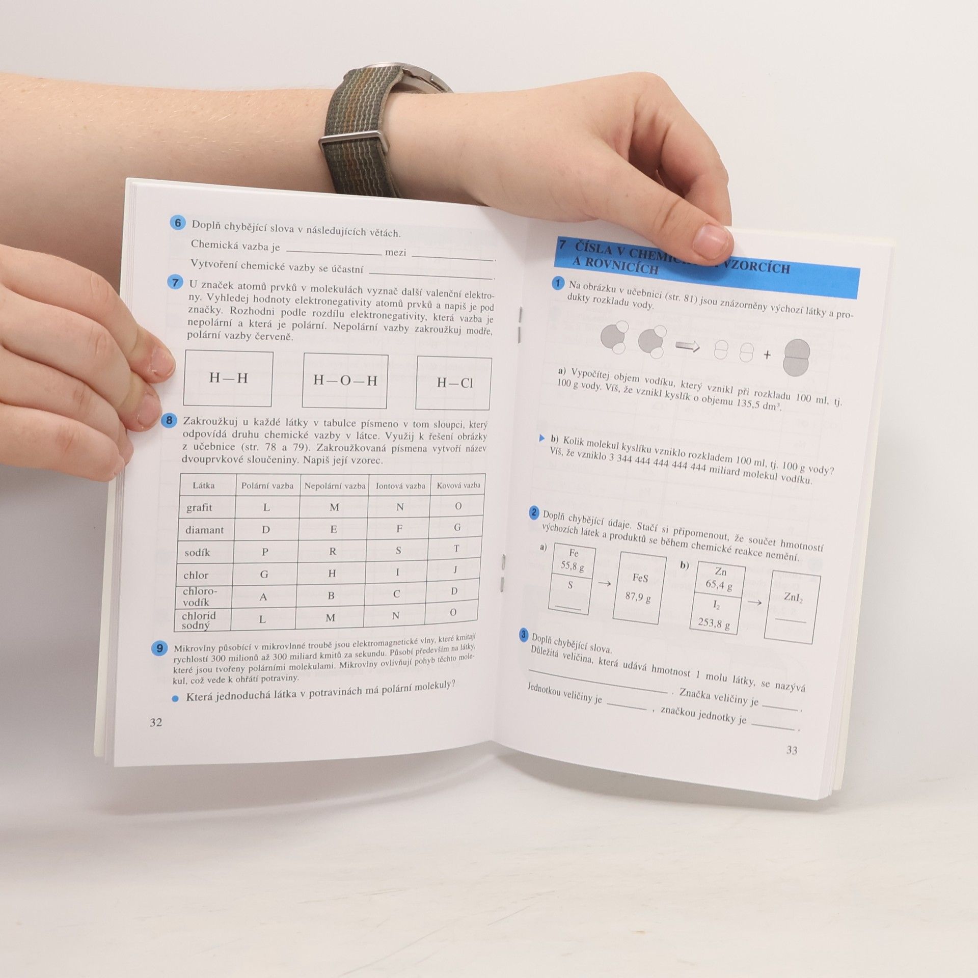 Autorenkollektiv Chemie pro 8. ročník základní školy: pracovní sešit