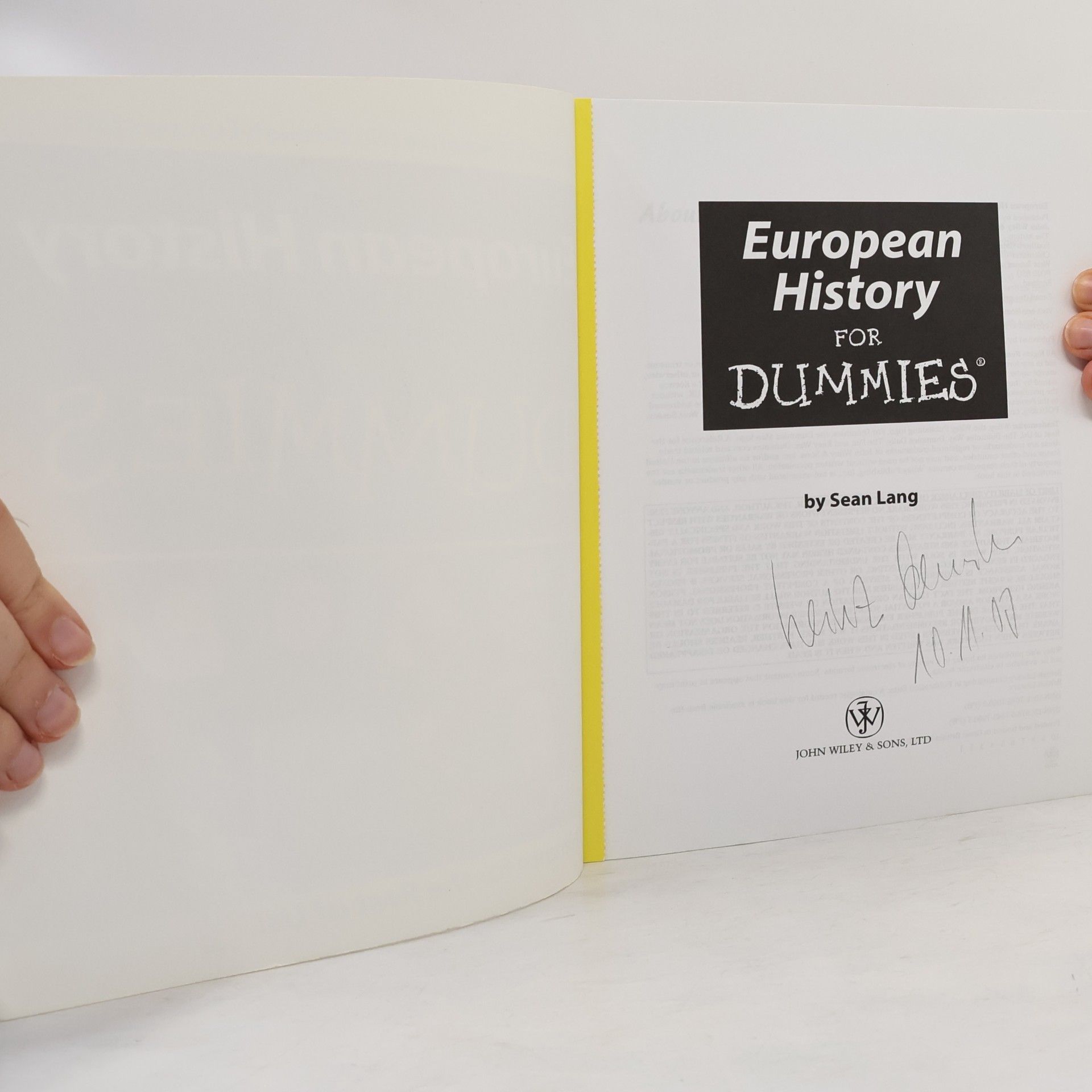 Sean Lang European History for Dummies