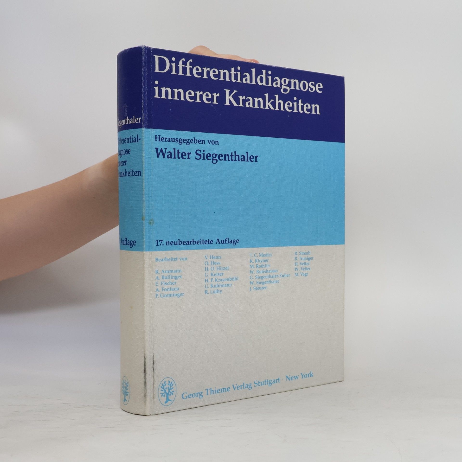 Walter Siegenthaler Differentialdiagnose innerer Krankheiten