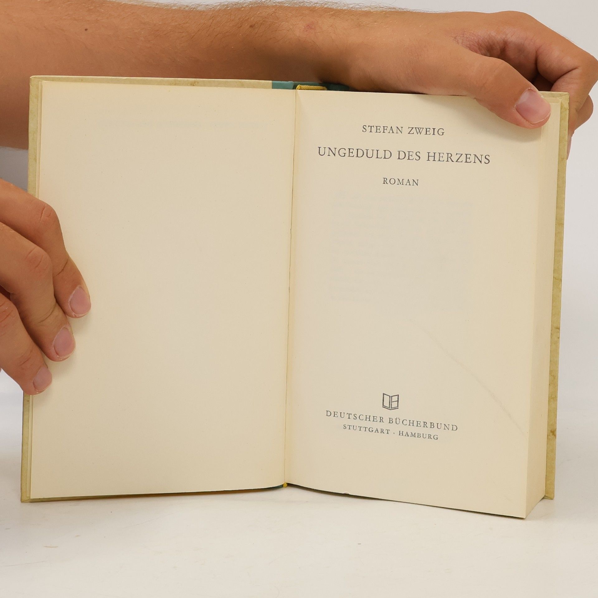 Stefan Zweig Ungeduld des Herzens