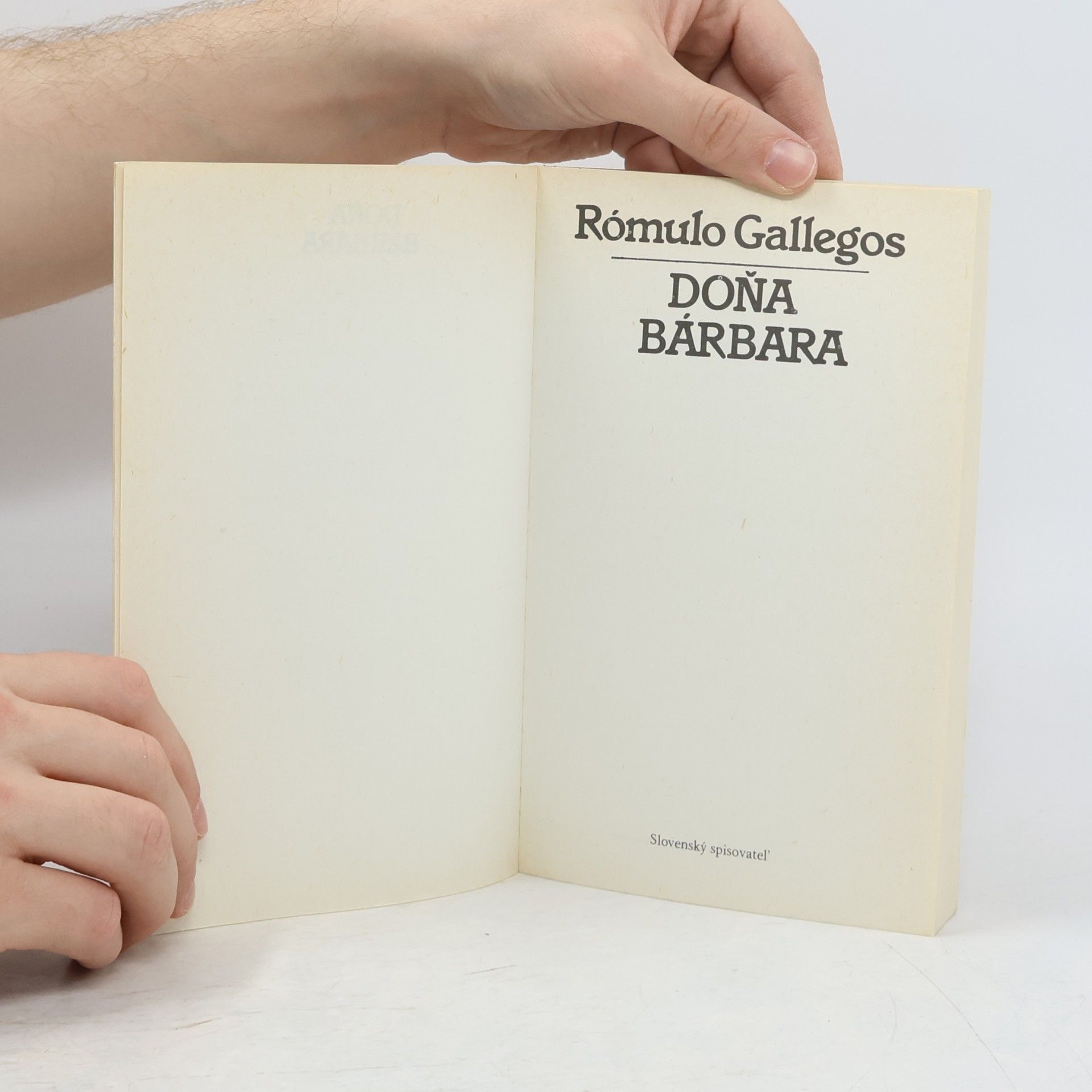 Rómulo Gallegos Doňa Bárbara