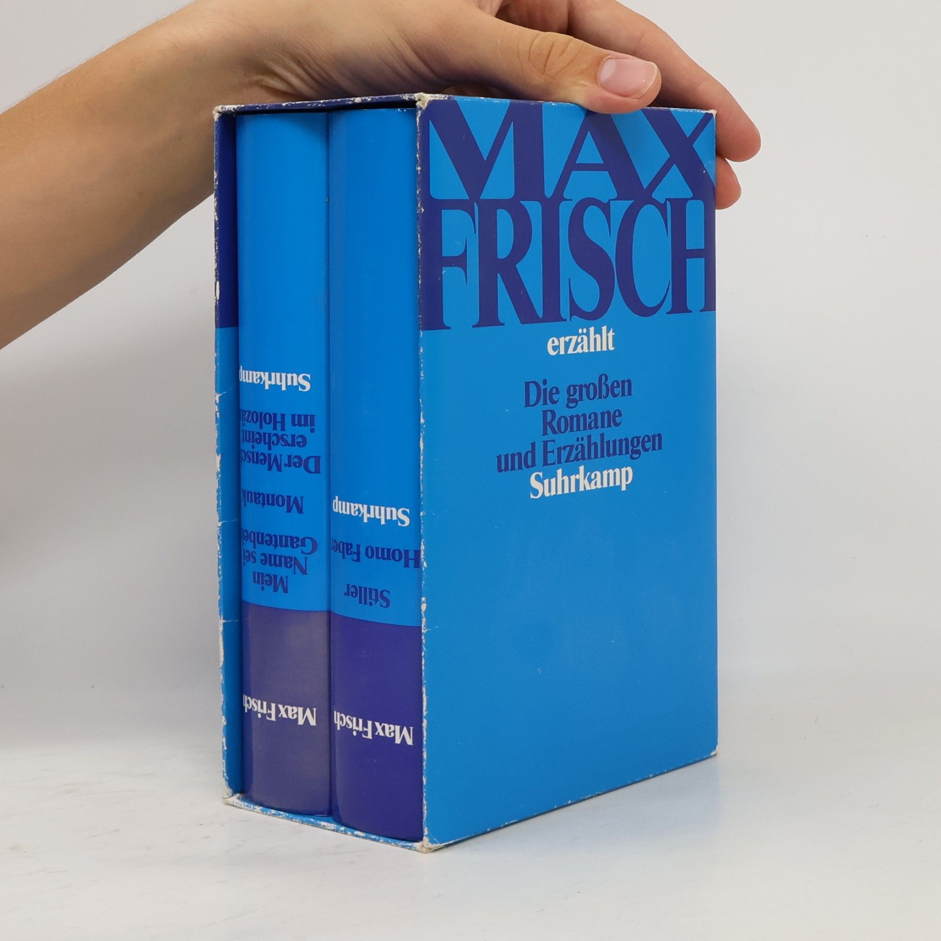 Max Frisch erzählt, 2 Bde.. Stiller; Homo Faber; Mein Name sei Gantenbein; Montauk; Der Mensch erscheint im Holozän. Die großen Romane u. Erzählungen