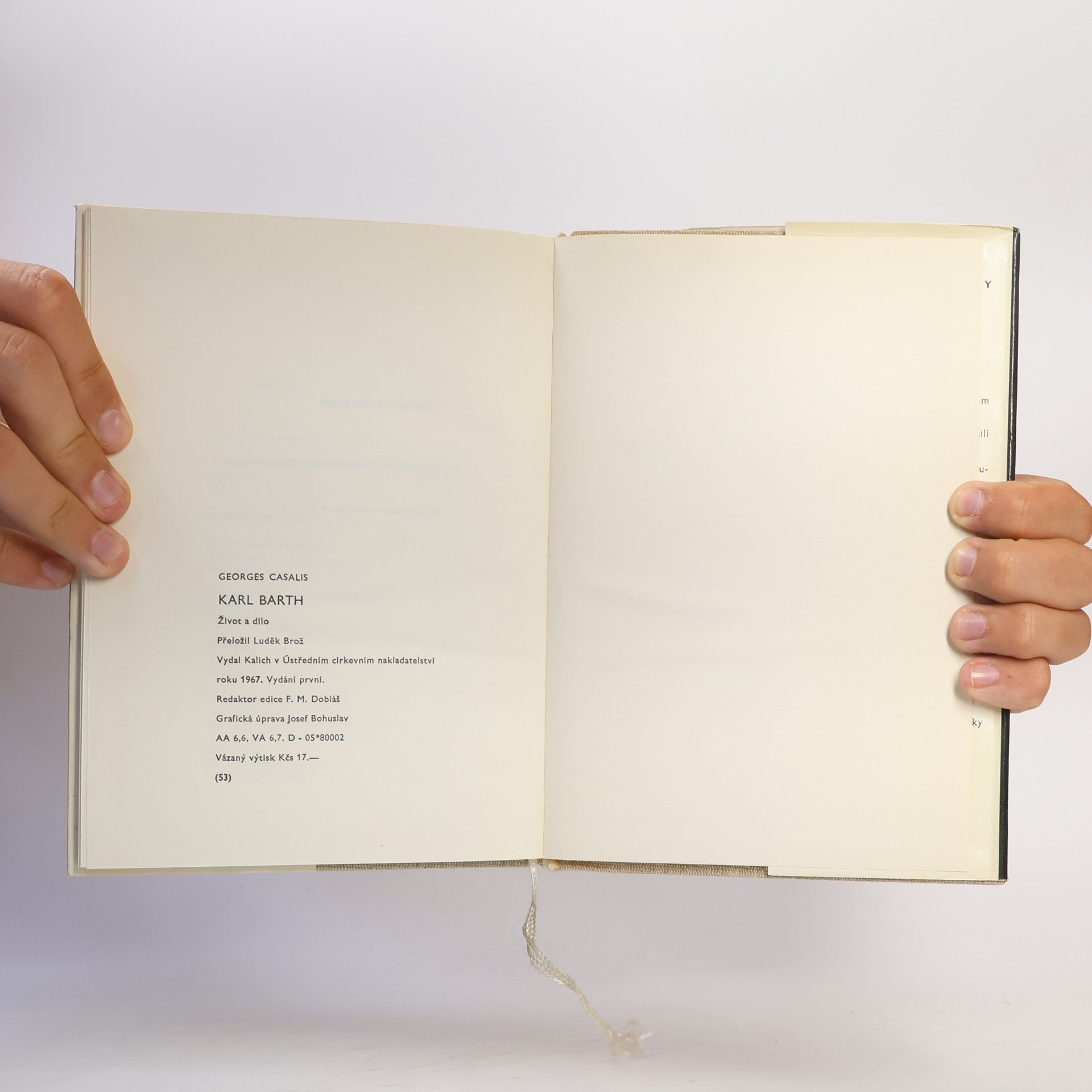 Georges Casalis Karl Barth. Život a dílo