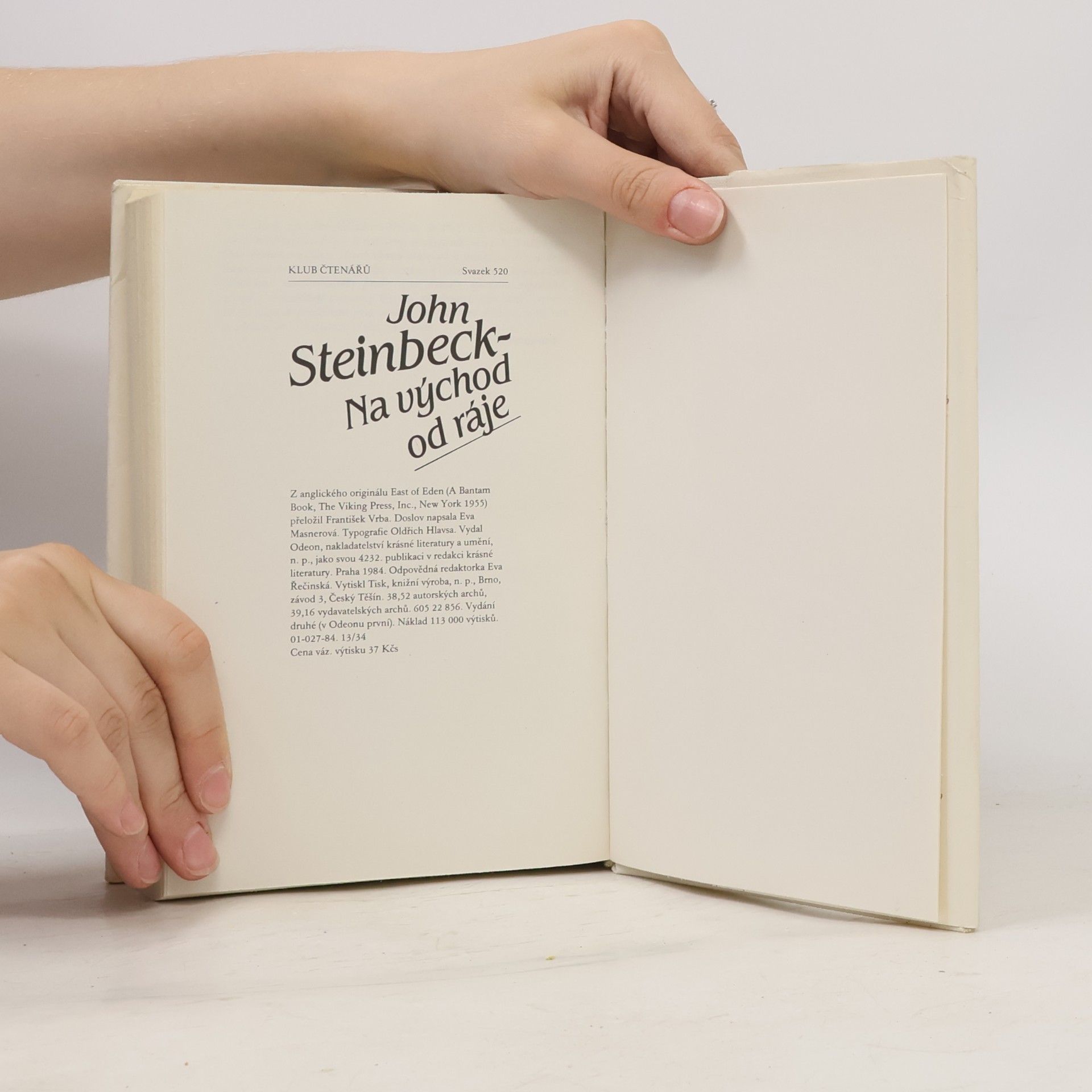 John Steinbeck Na východ od ráje