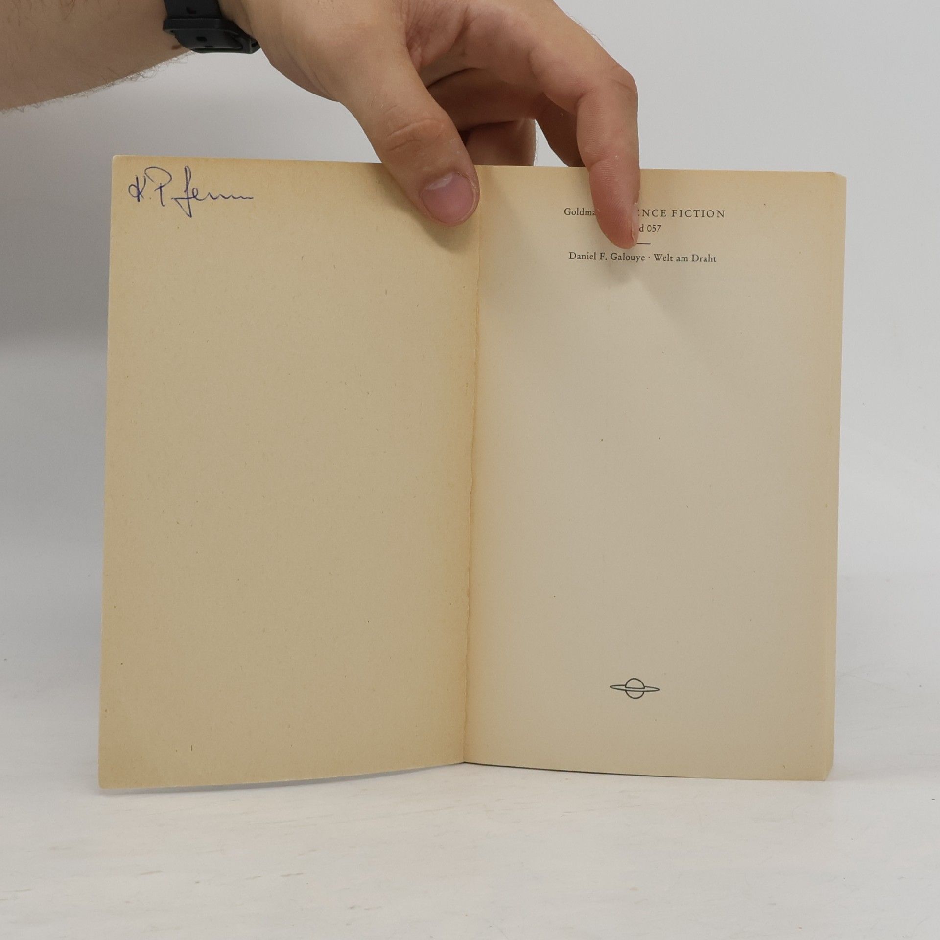 Daniel F. Galouye Welt am Draht