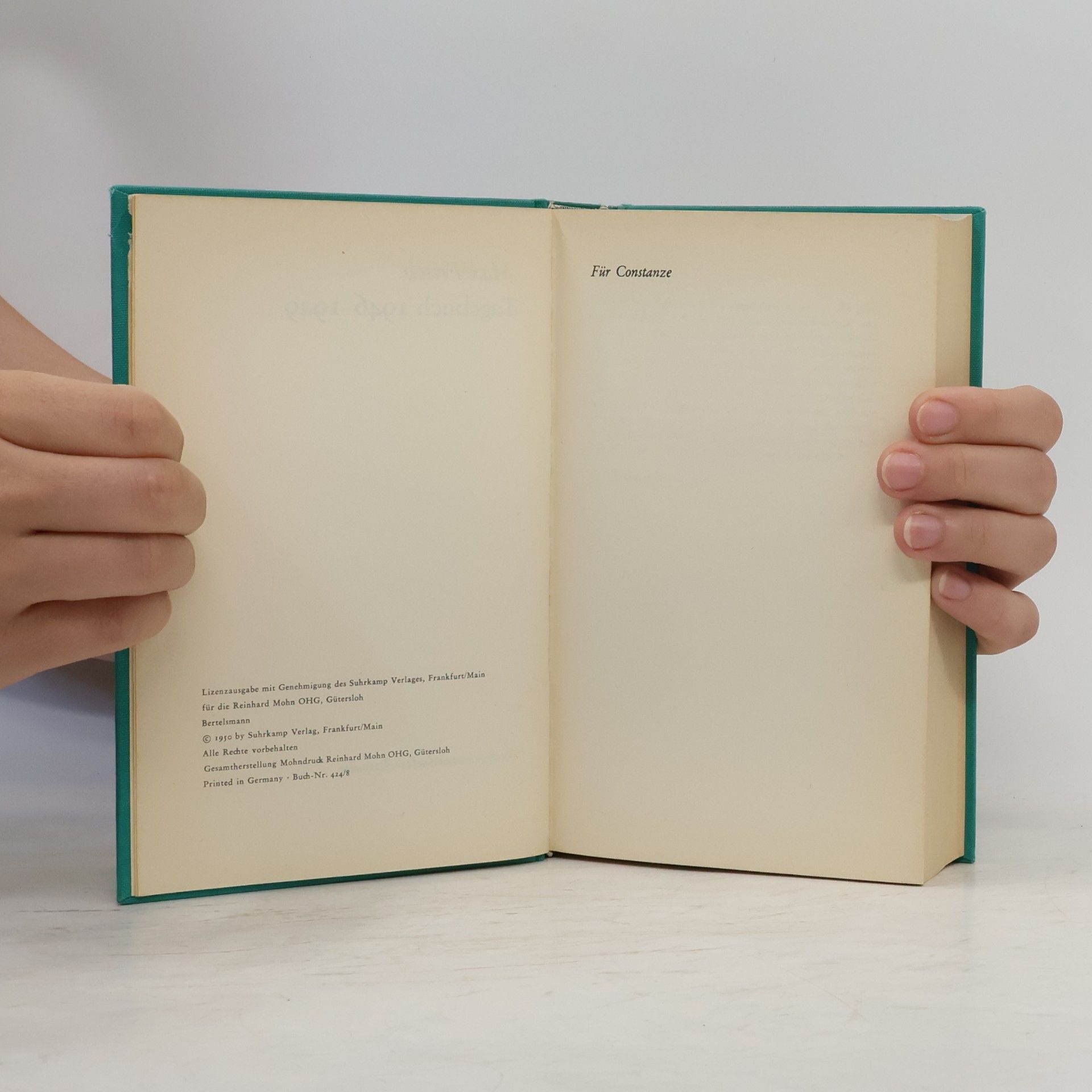 Max Frisch Tagebuch 1946-1949