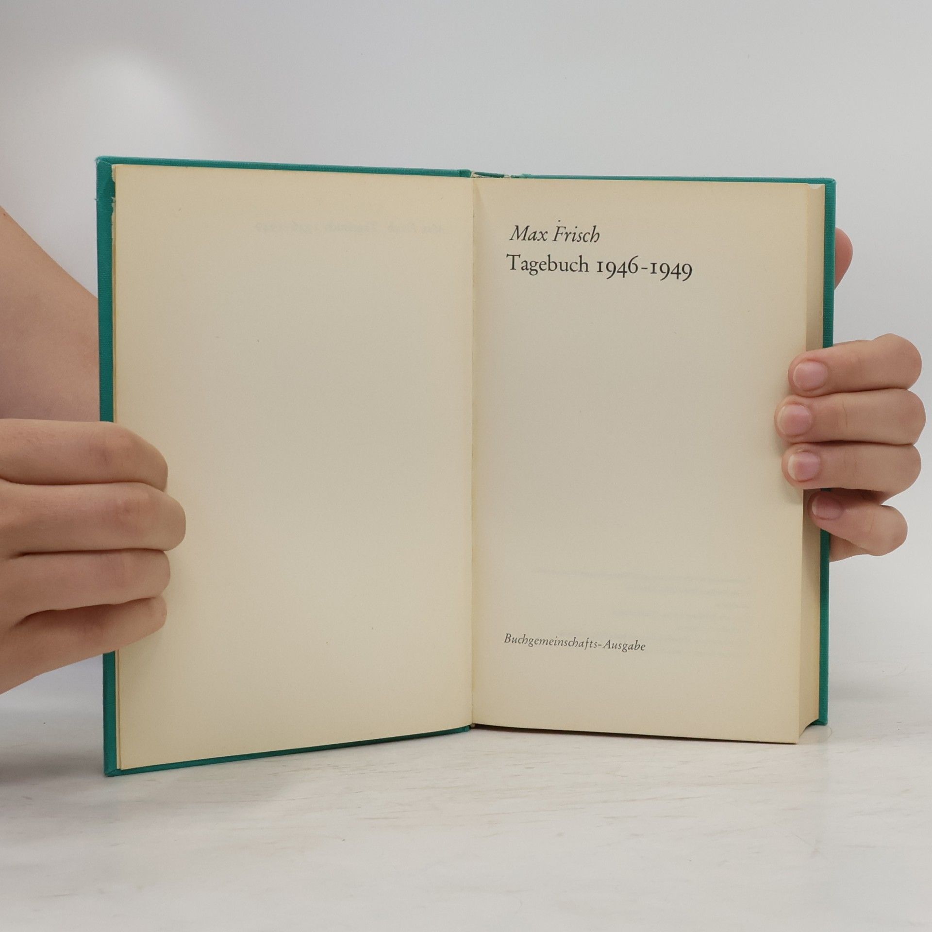 Max Frisch Tagebuch 1946-1949