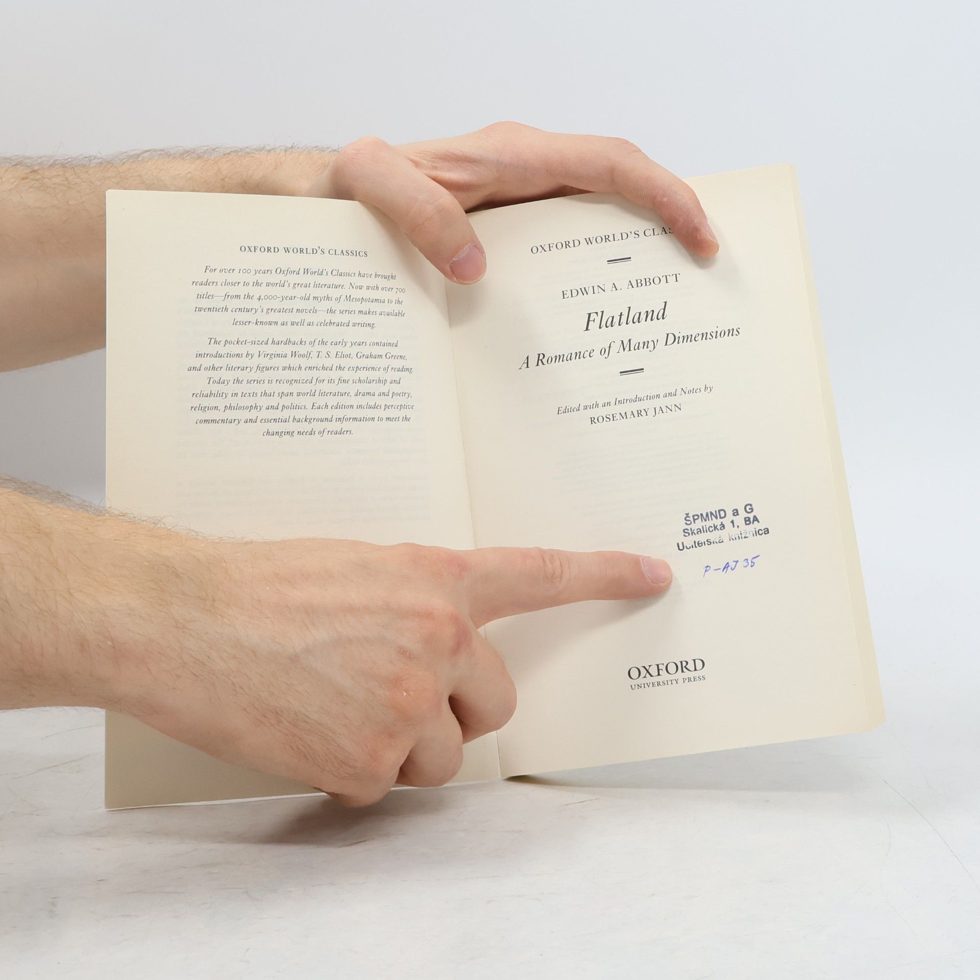 Edwin Abbott Abbott Flatland. Flächenland, englische Ausgabe