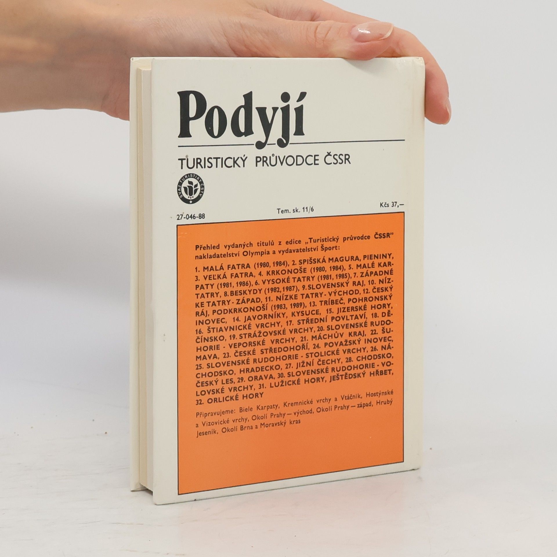 Collectif d'auteurs Turistický průvodce ČSSR 33. Podyjí