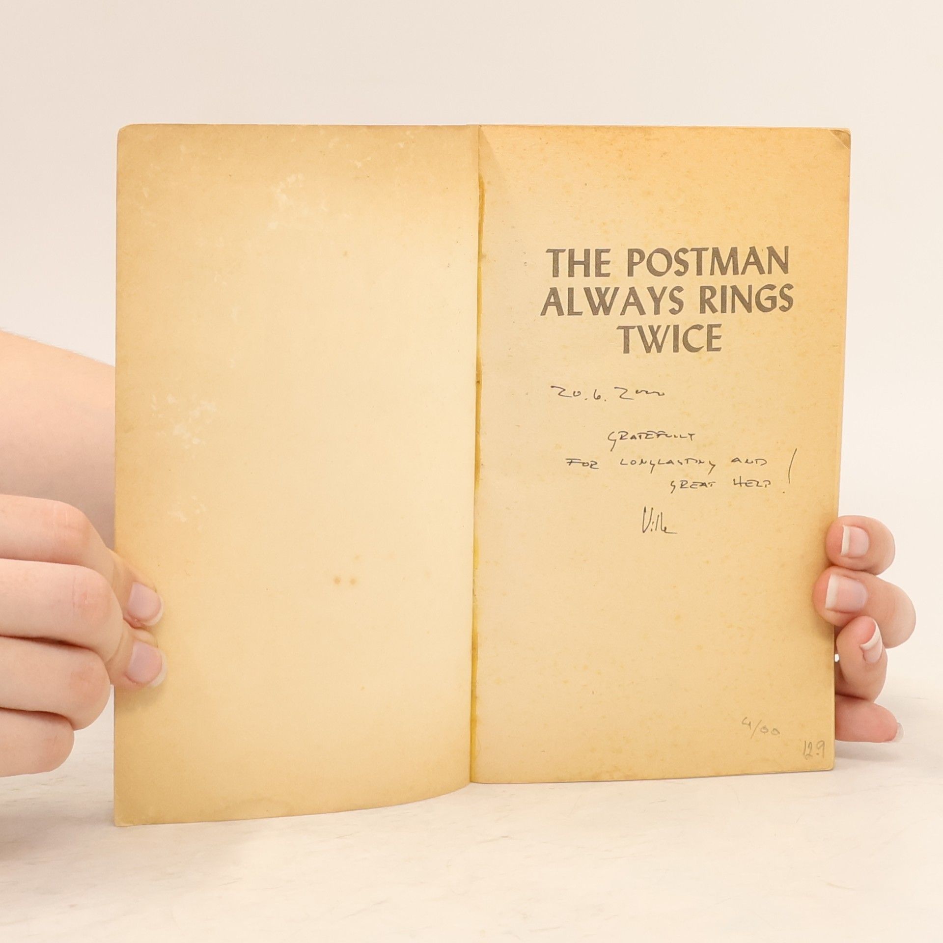 James M. Cain The Postman Always Rings Twice